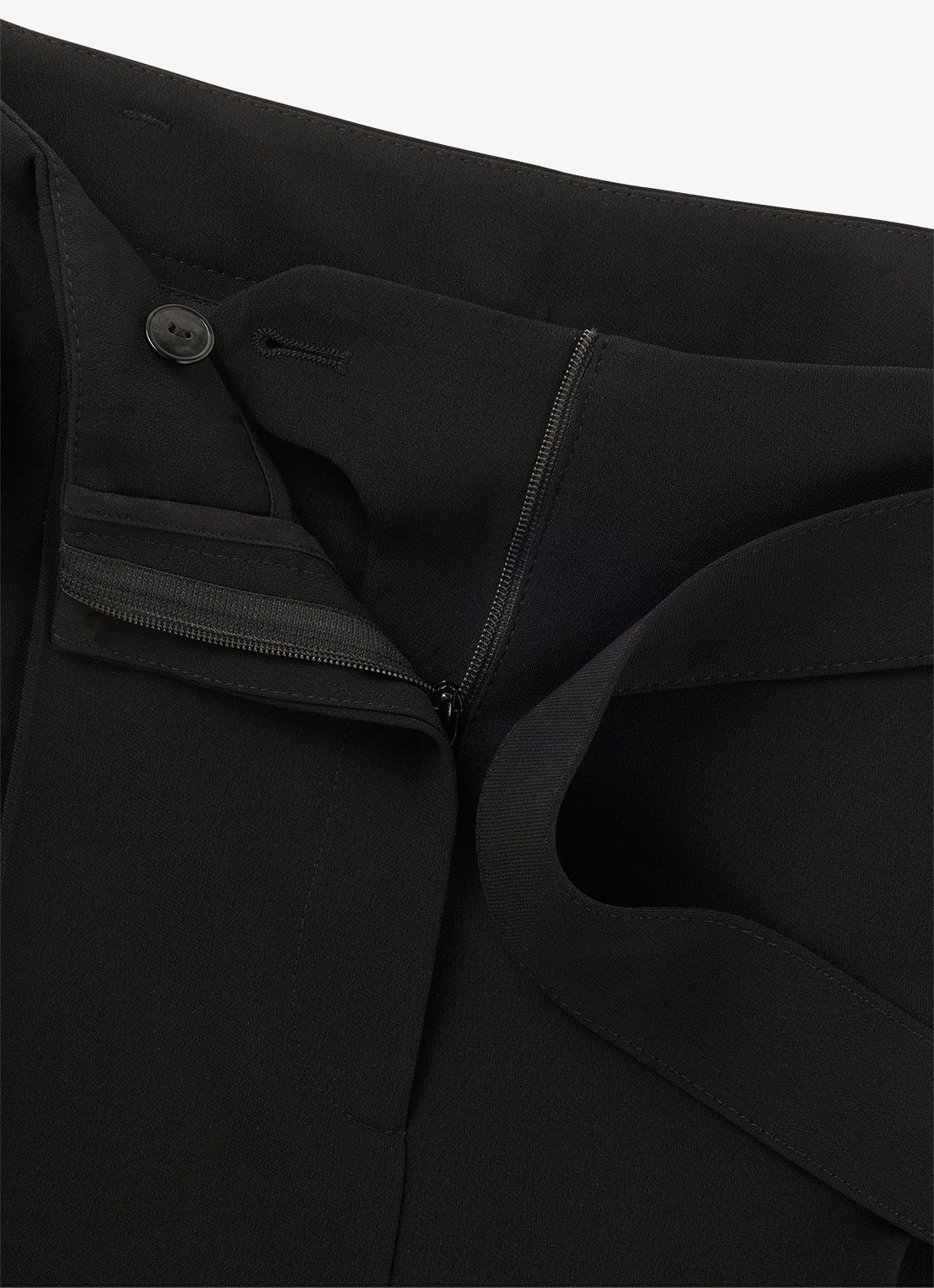 BOSS Tapiana high waist wide fit pantalon  - detail 3 zwart