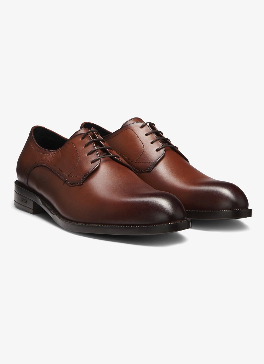 BOSS Tayil veterschoen van leer - detail 2 bruin