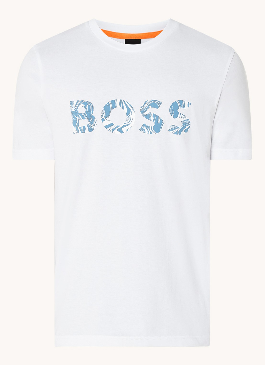 BOSS Te Bossocean T-shirt met logo - voorkant 2 wit