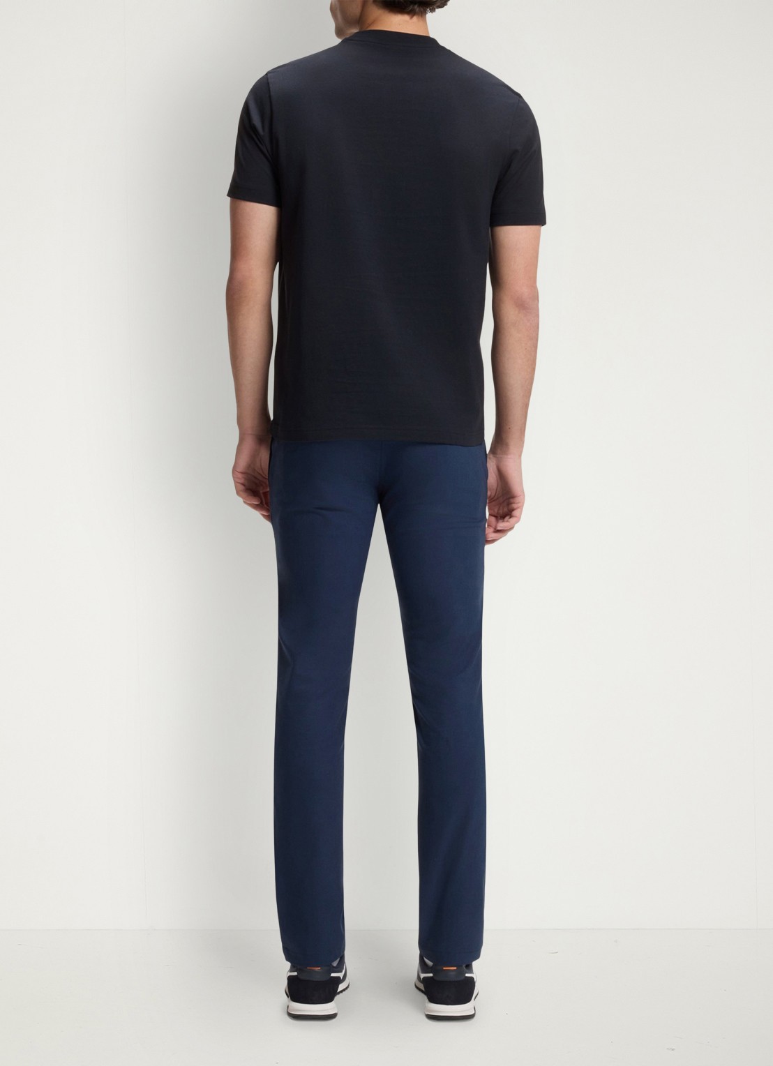 BOSS Te_Dj t-shirt met print - achterkant 3 dark blue-404 / blauw