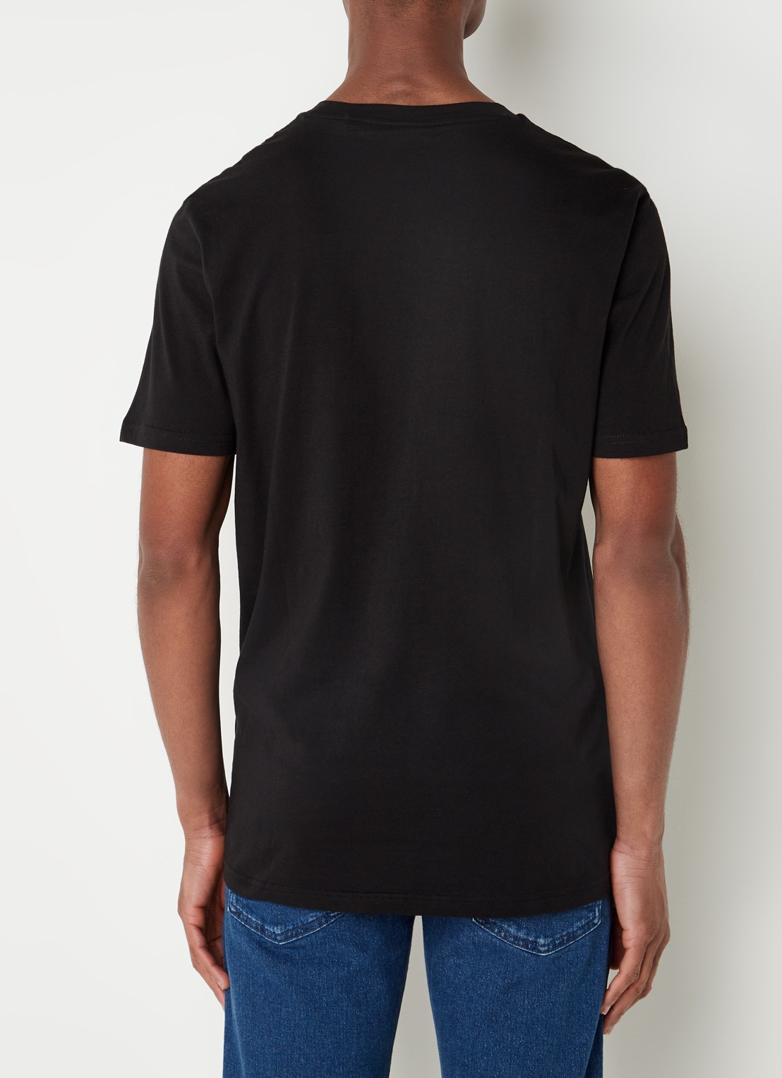 BOSS Thinking T-shirt met logoprint  - achterkant 4 diepzwart