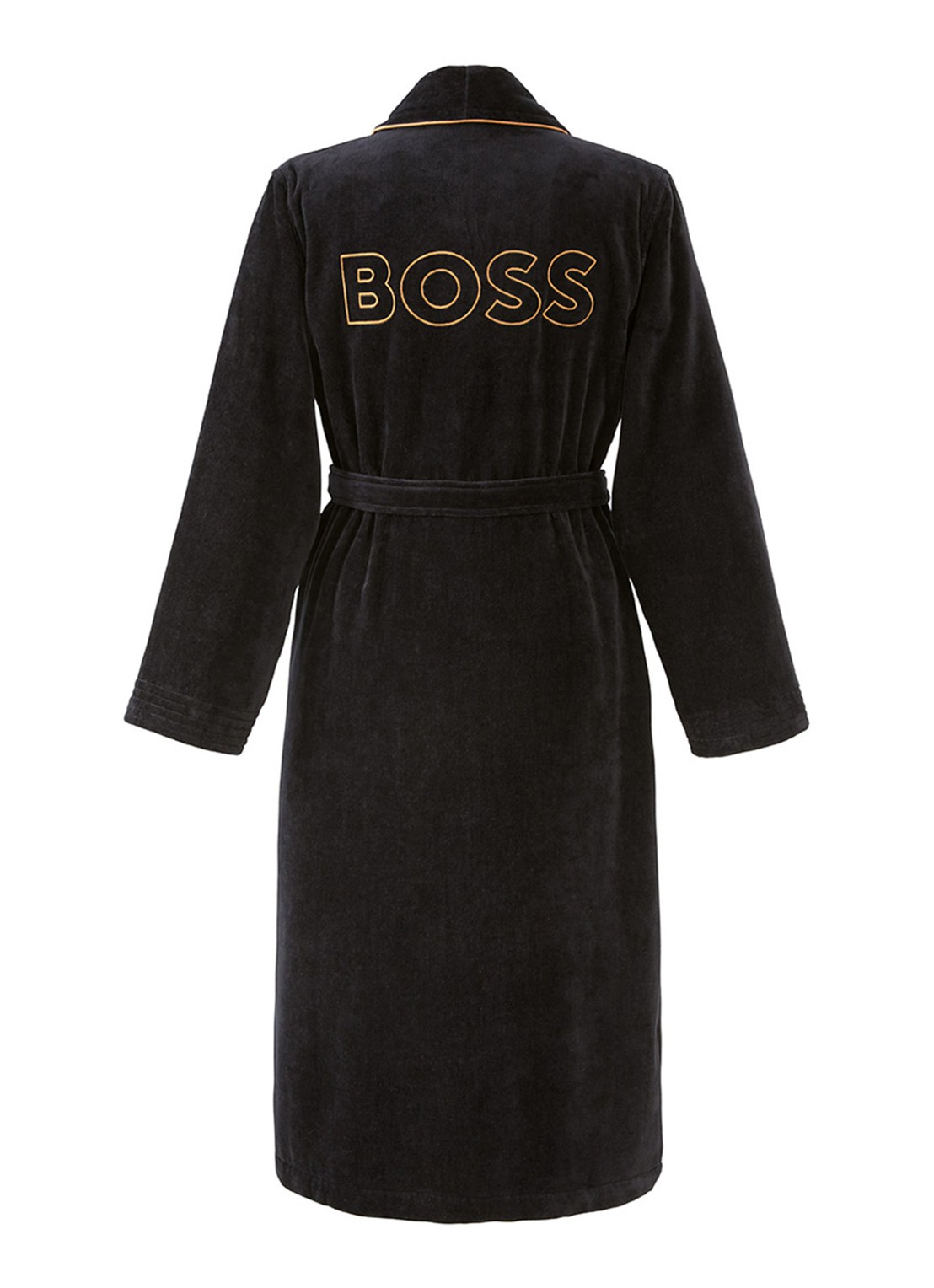 BOSS Tiago badjas van katoen - detail 2 beige