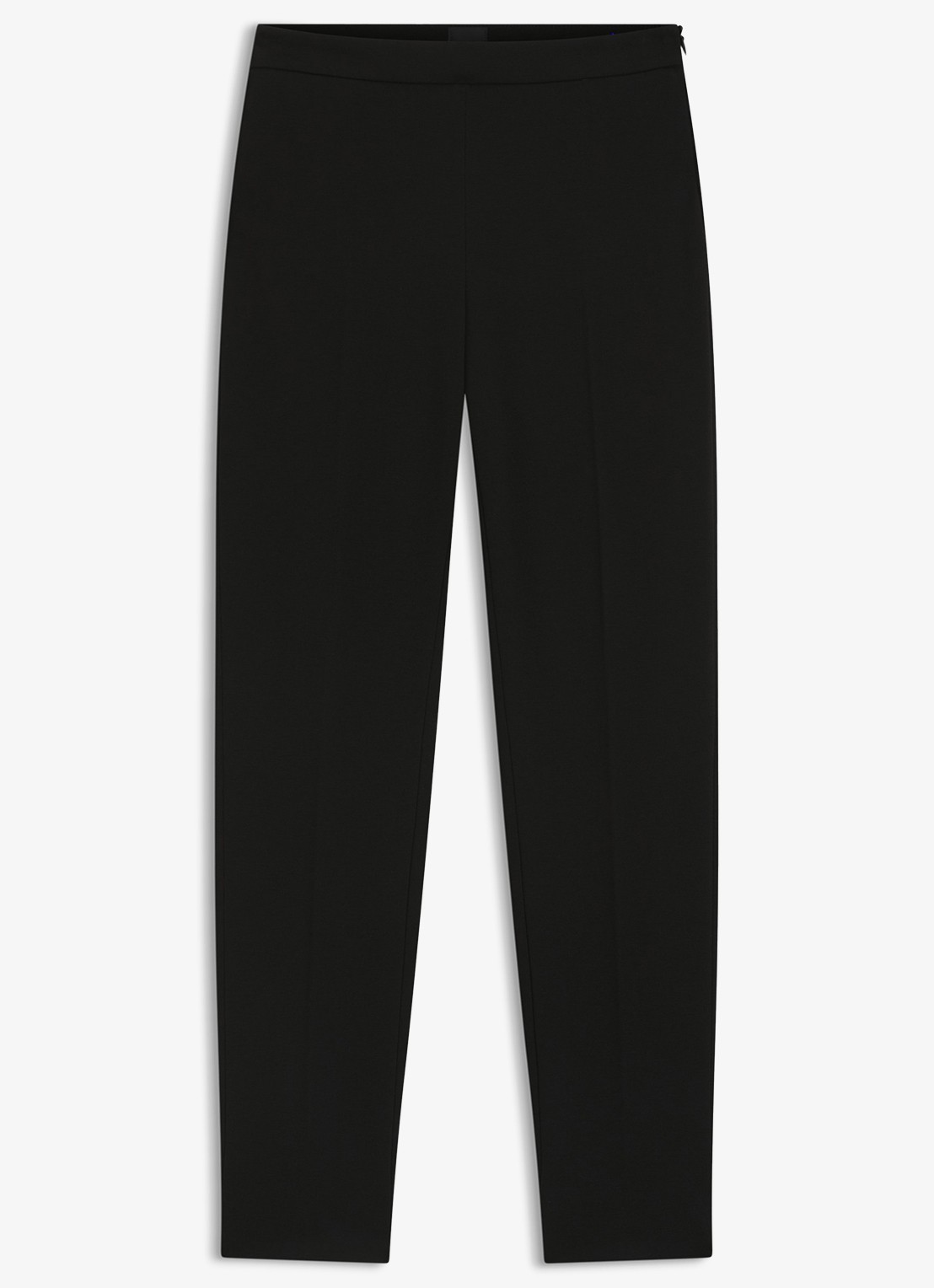 BOSS Tilunara high waist cropped tapered fit pantalon - voorkant zwart