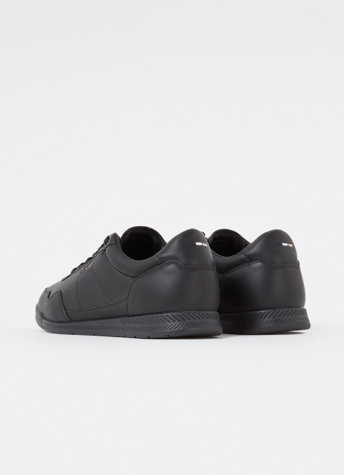 BOSS Titanium sneaker van leer - achterkant 4 zwart