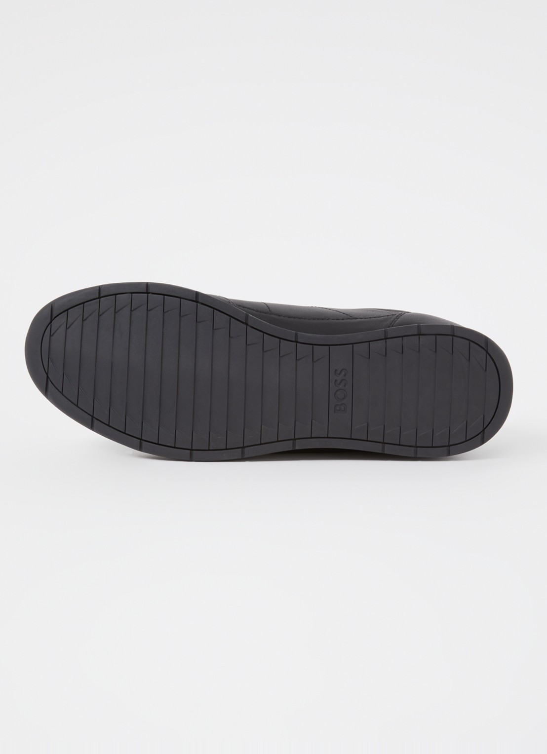 BOSS Titanium sneaker van leer - detail 3 zwart