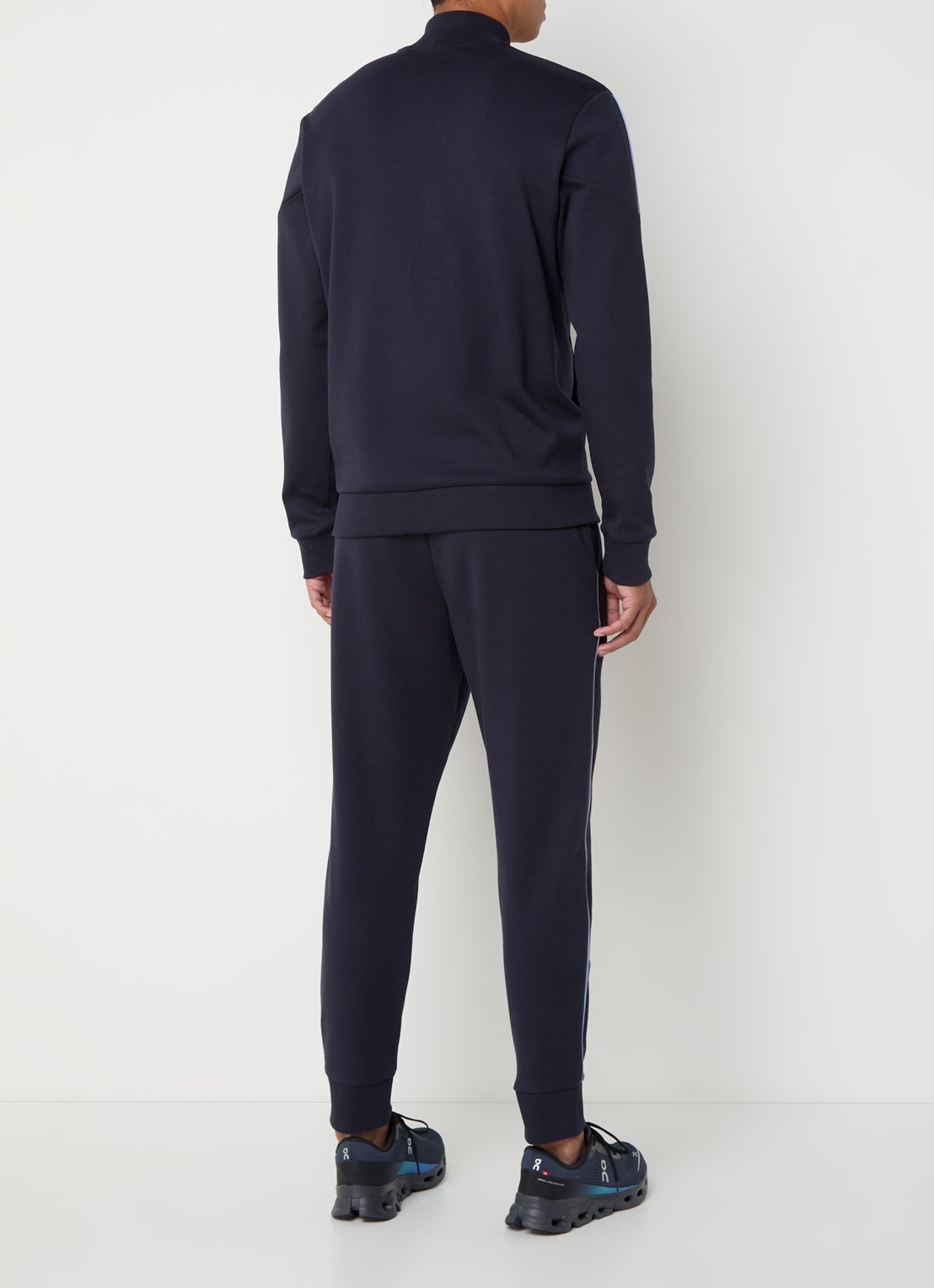 BOSS Trainingspak met logo en steekzakken - achterkant donkerblauw