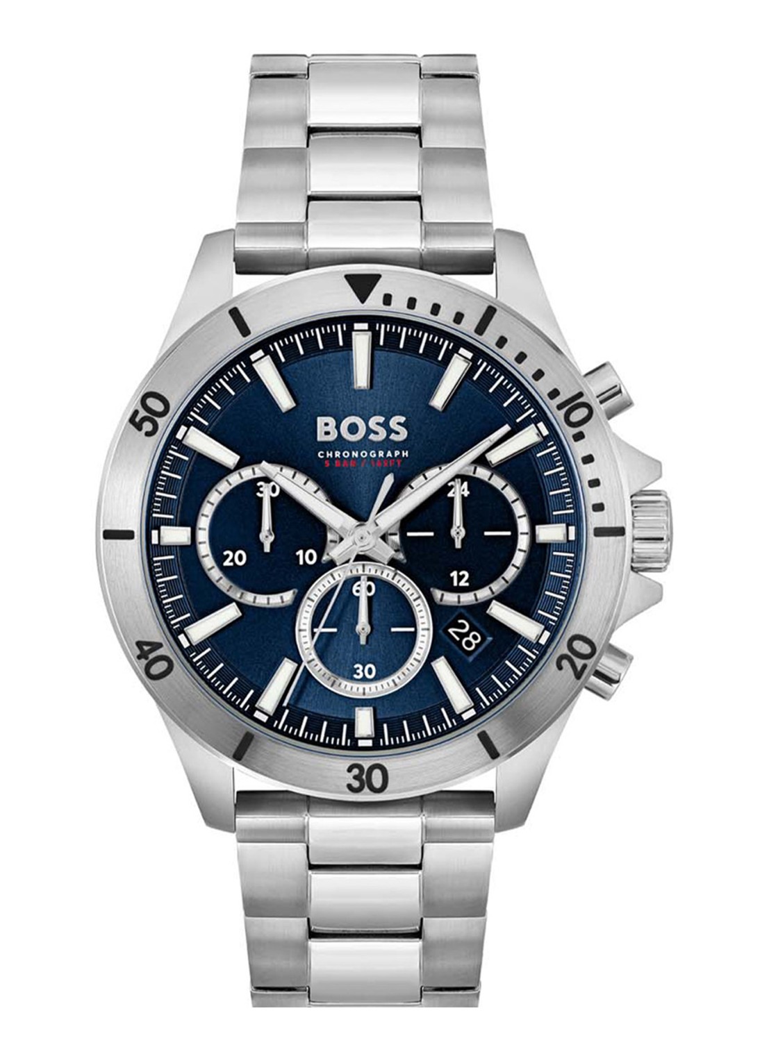 BOSS Troper horloge HB1514069  - voorkant zilver