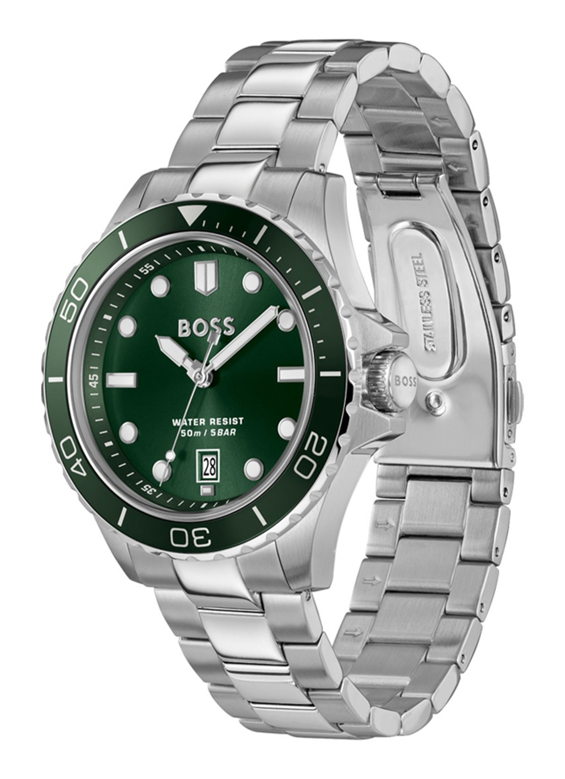 BOSS Troper Sport horloge HB1514294  - detail zilver