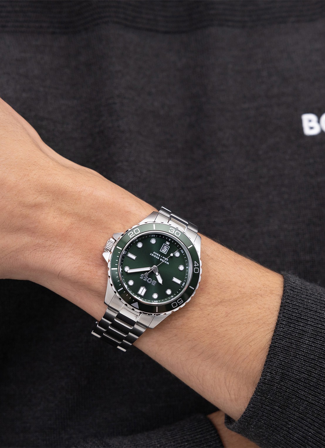 BOSS Troper Sport horloge HB1514294  - voorkant 4 zilver