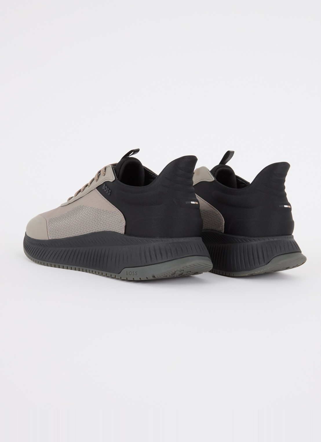 BOSS TTNM Evo Runn sneaker met mesh - achterkant zand