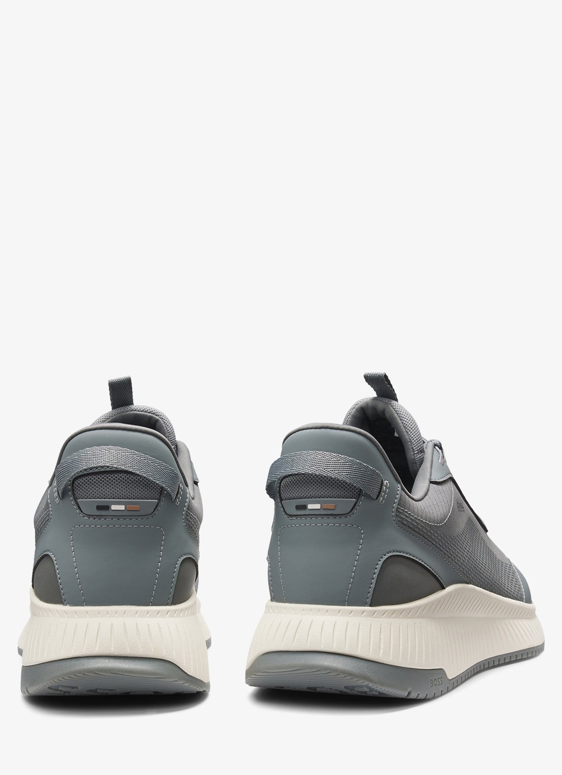 BOSS TTNM sneaker met logo - achterkant grijs