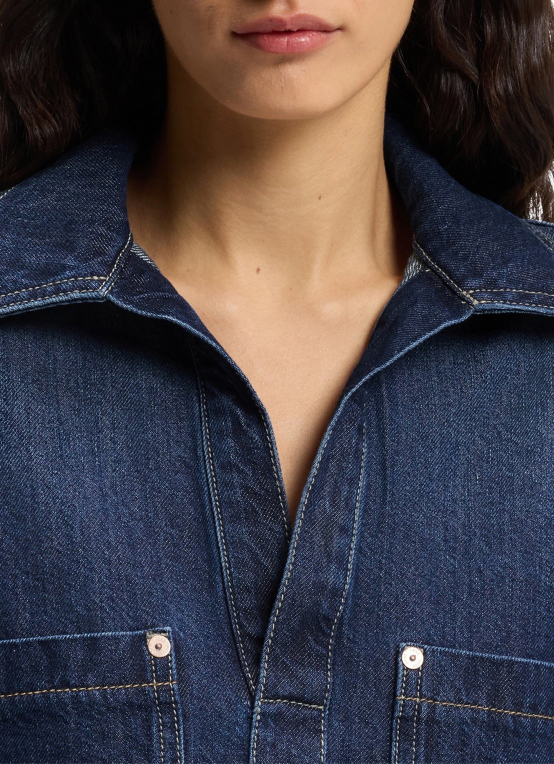 BOSS Tuniekjurk van denim - detail 4 denim