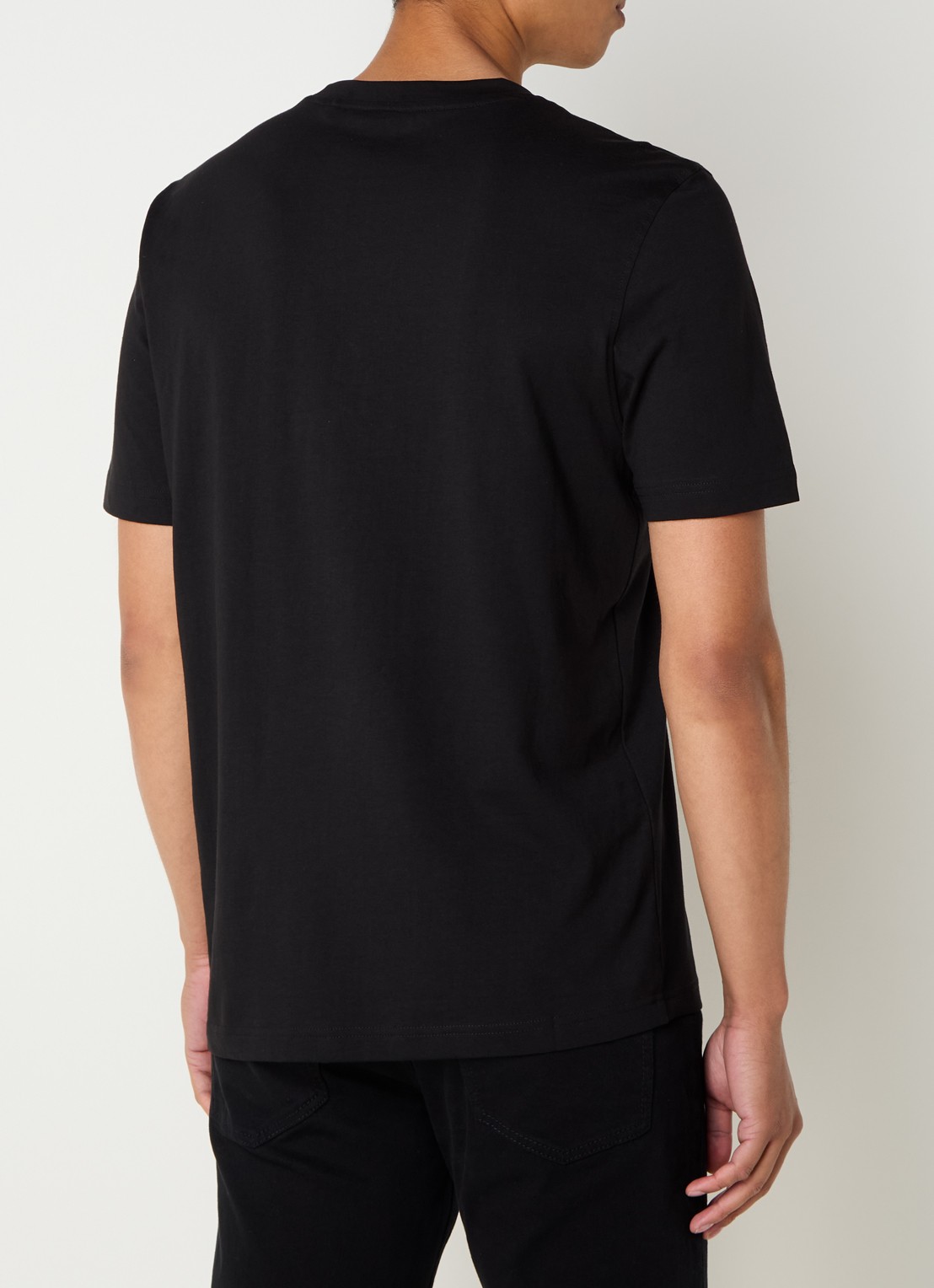 BOSS Urban T-shirt met print - achterkant 4 zwart