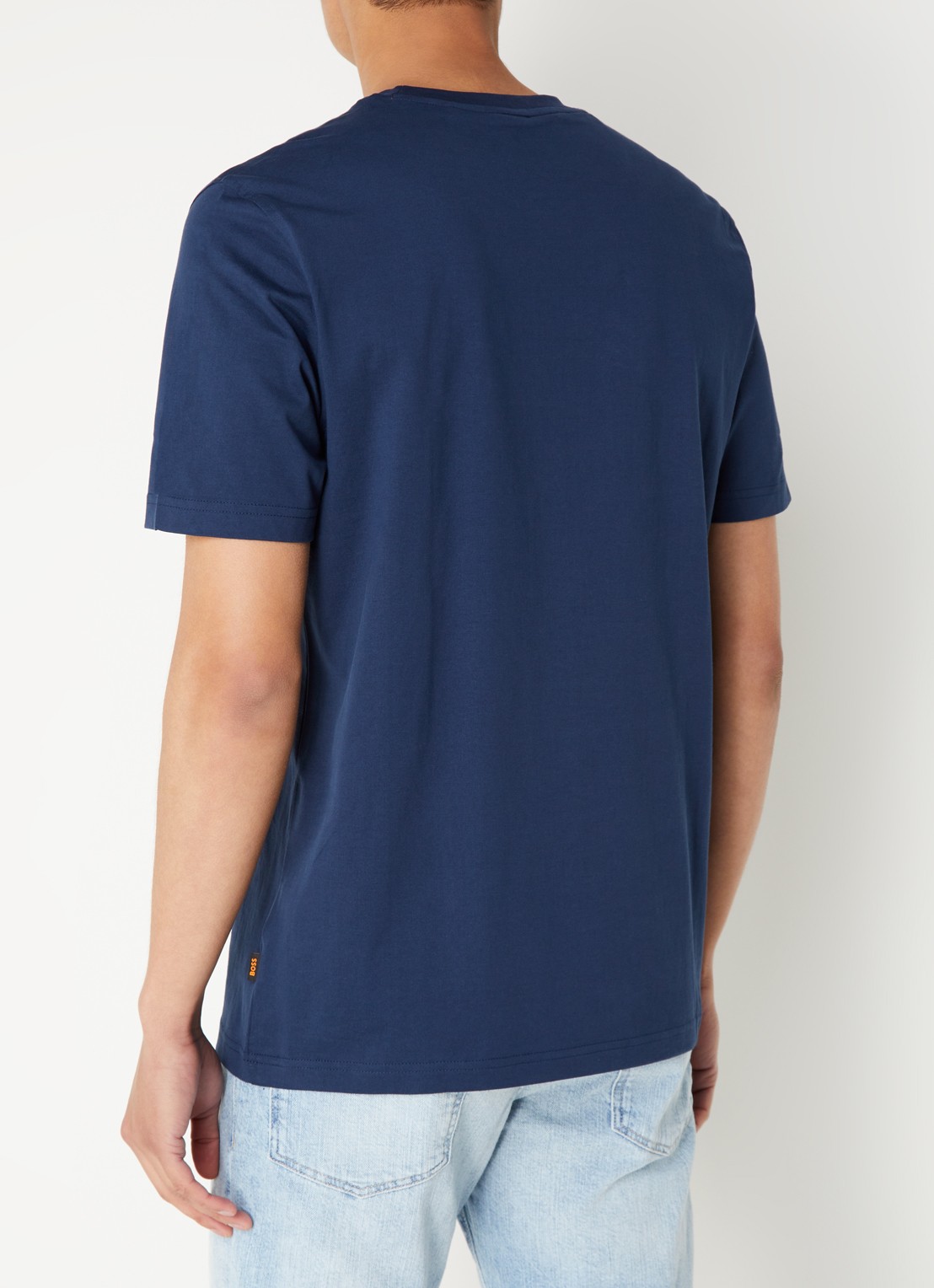 BOSS Urban T-shirt met print - achterkant 4 indigo