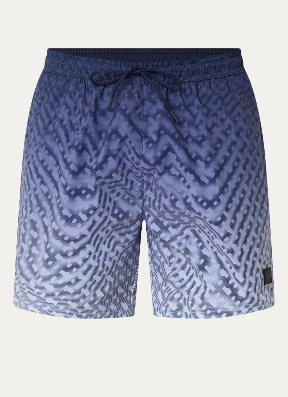 BOSS Vale zwemshorts met logoprint - voorkant 2 indigo