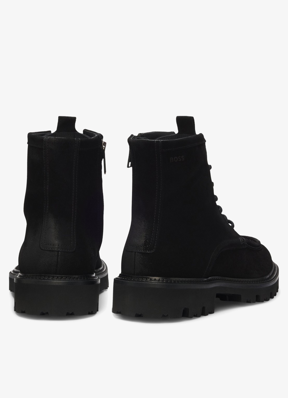 BOSS Veterboot met logo - achterkant zwart
