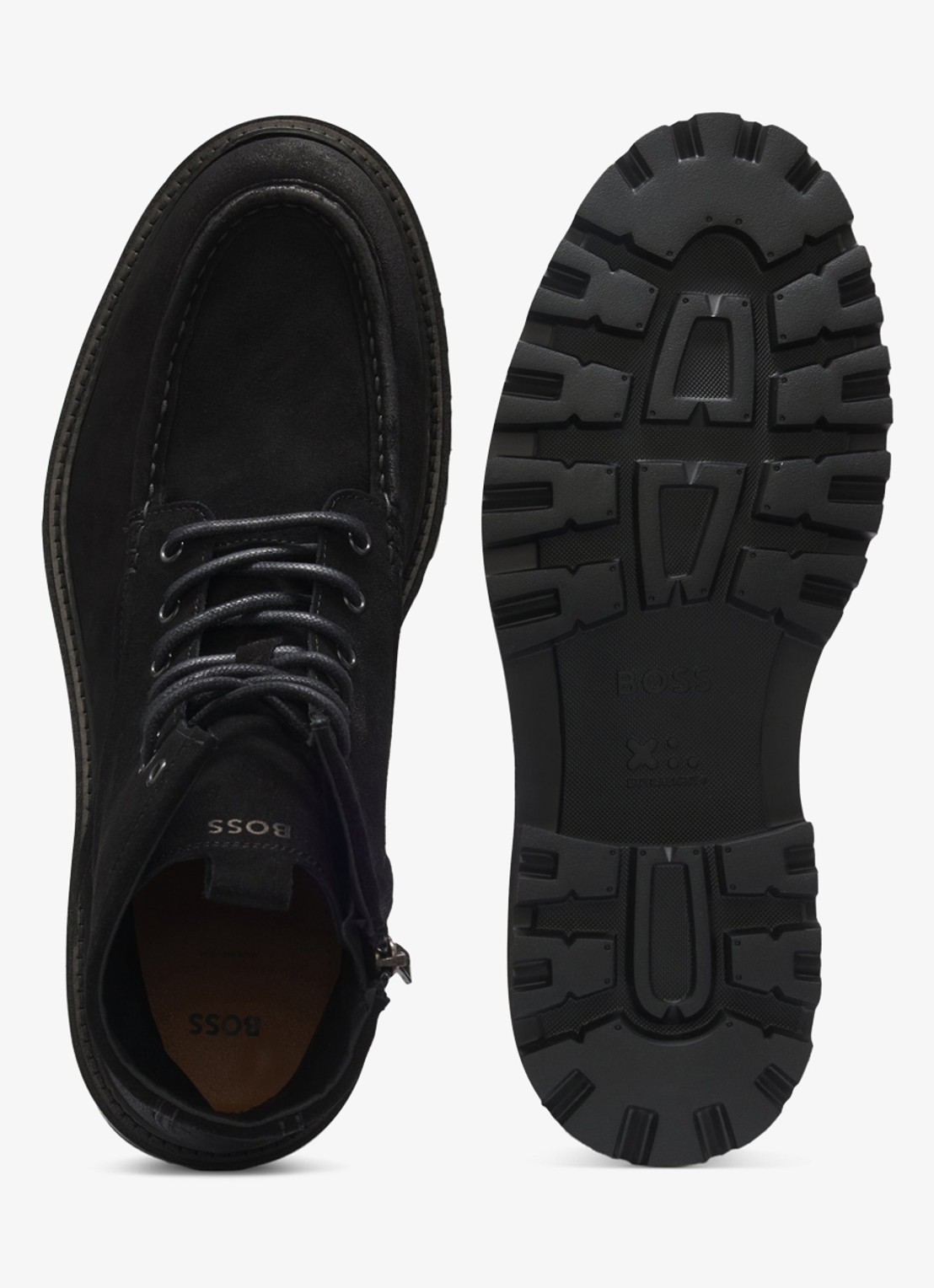 BOSS Veterboot met logo - detail 3 zwart