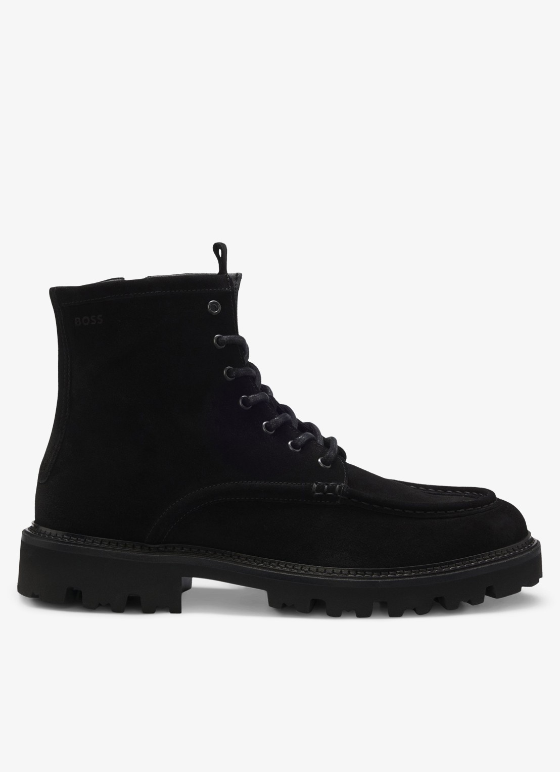 BOSS Veterboot met logo - voorkant 4 zwart