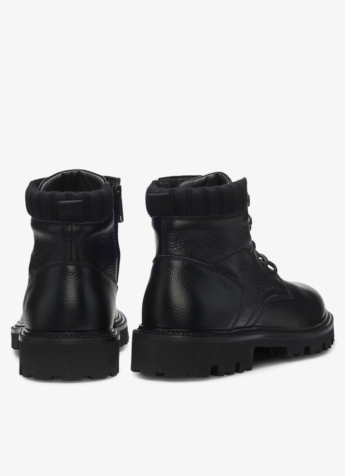 BOSS Veterboot met logo - achterkant 3 zwart