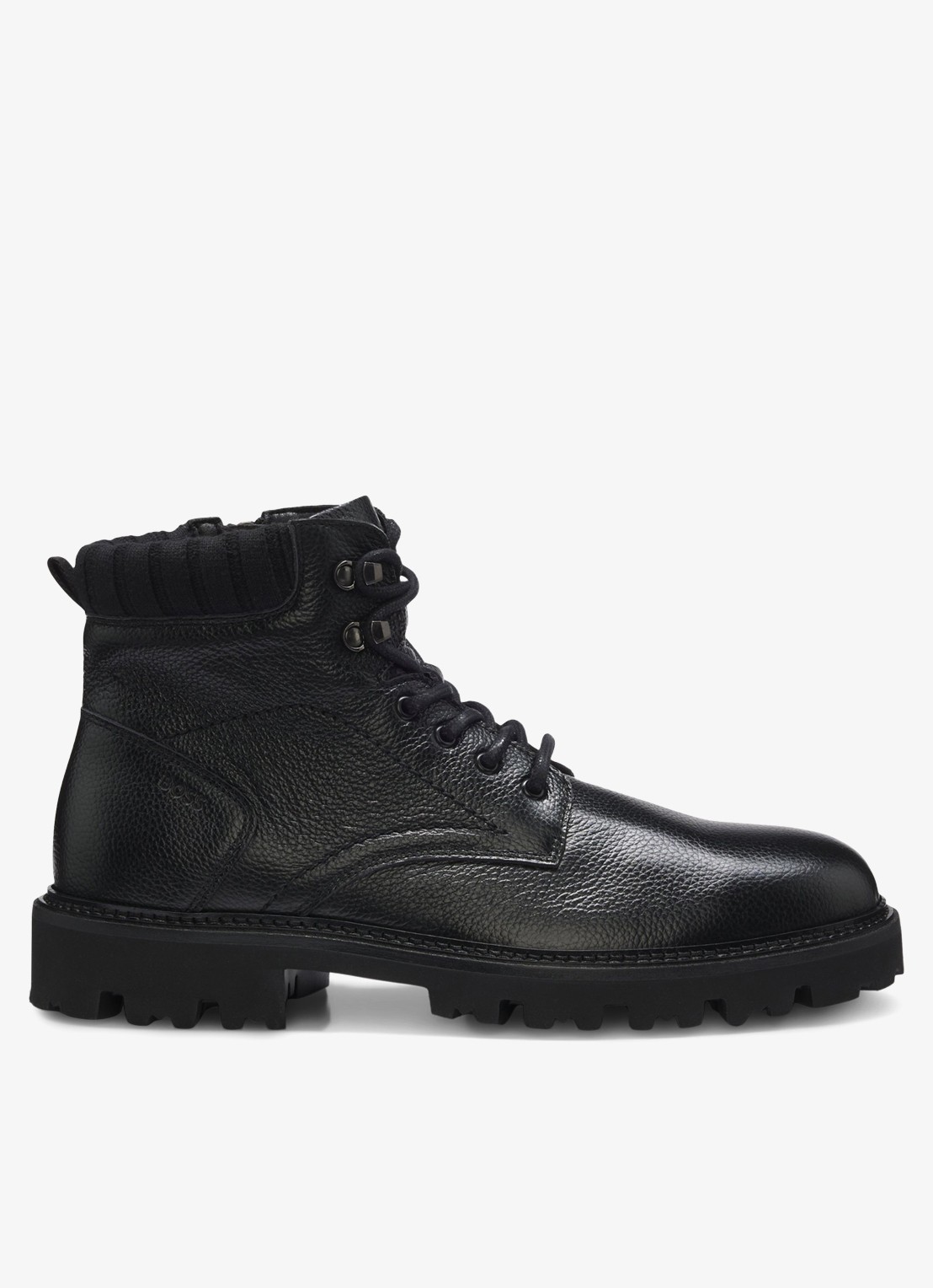 BOSS Veterboot met logo - voorkant 4 zwart