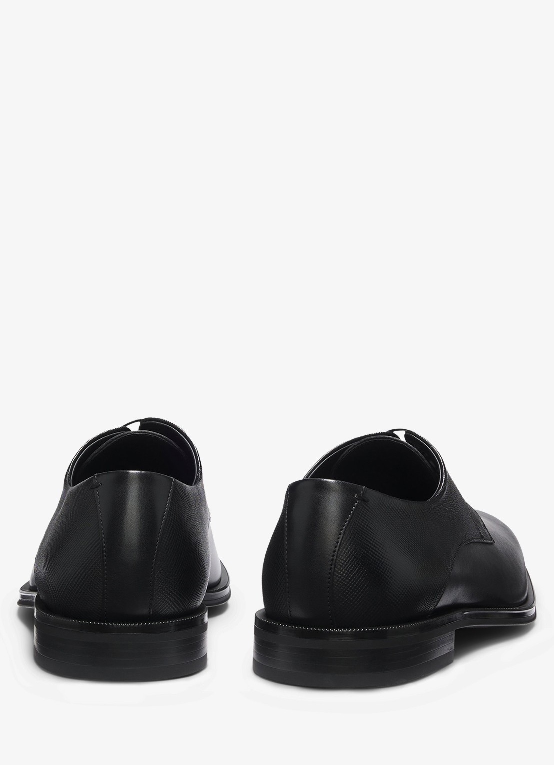 BOSS Veterschoen van kalfsleer  - detail 3 zwart