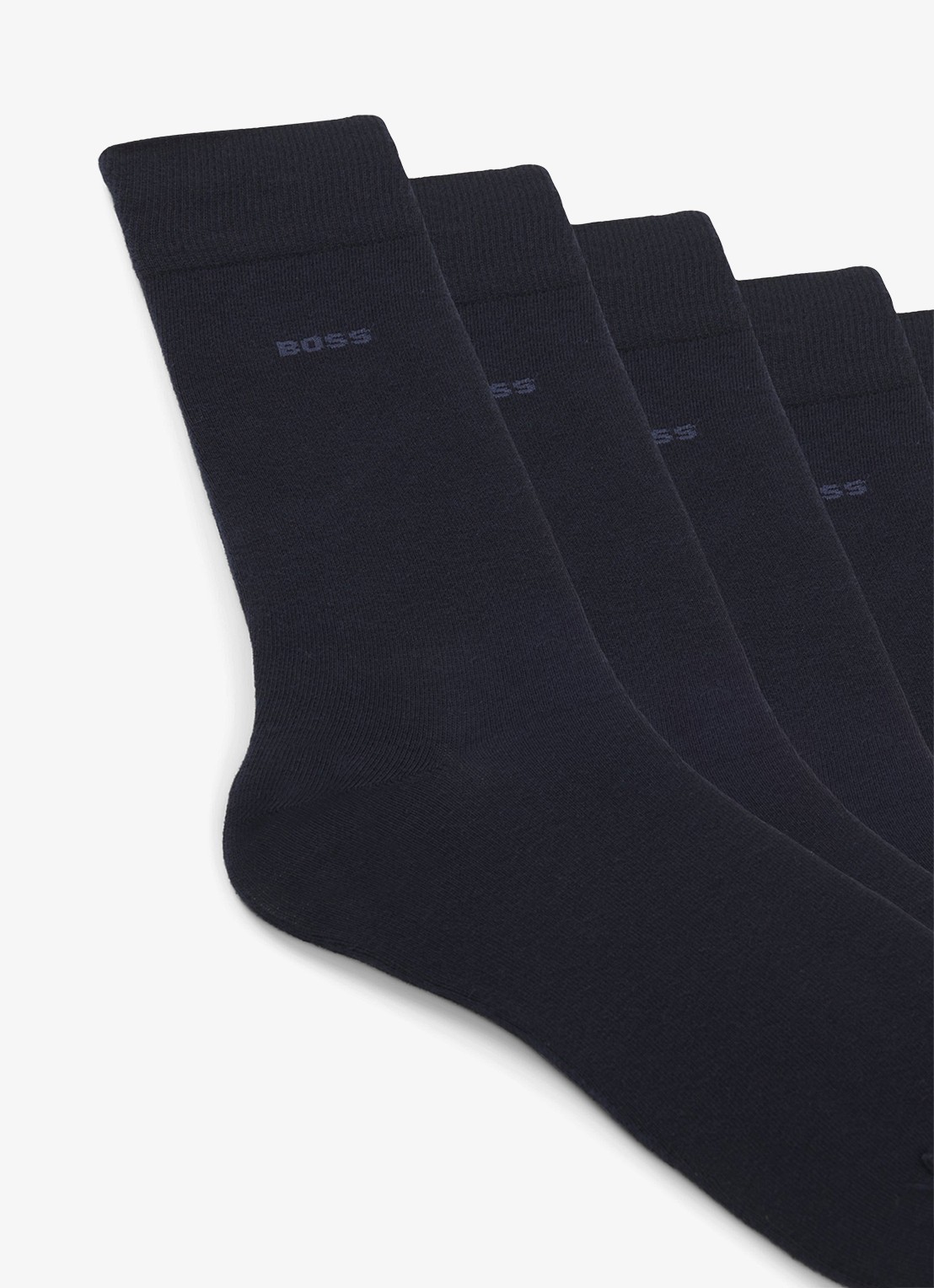 BOSS Vijf paar sokken in standaardlengte van een katoenmix - detail dark blue-401 / blauw
