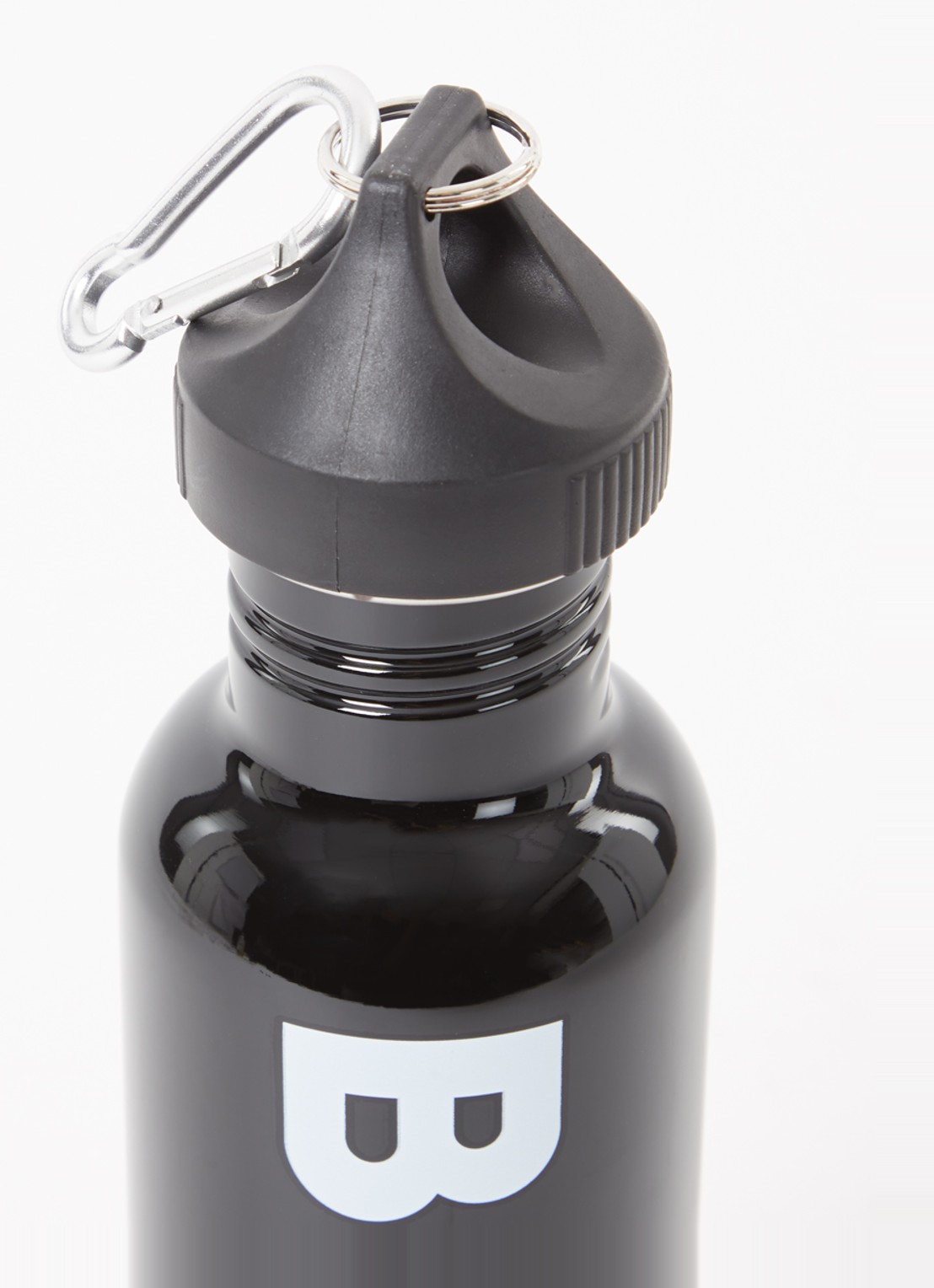 BOSS Waterfles met logo - voorkant 2 zwart