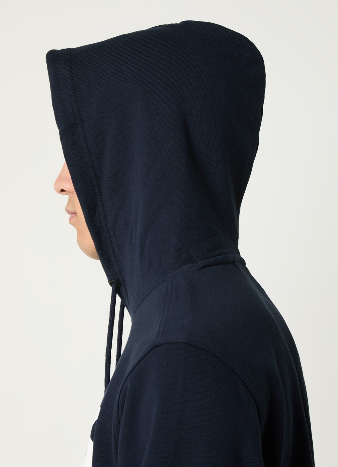 BOSS Webasic hoodie met logoprint - detail 5 donkerblauw