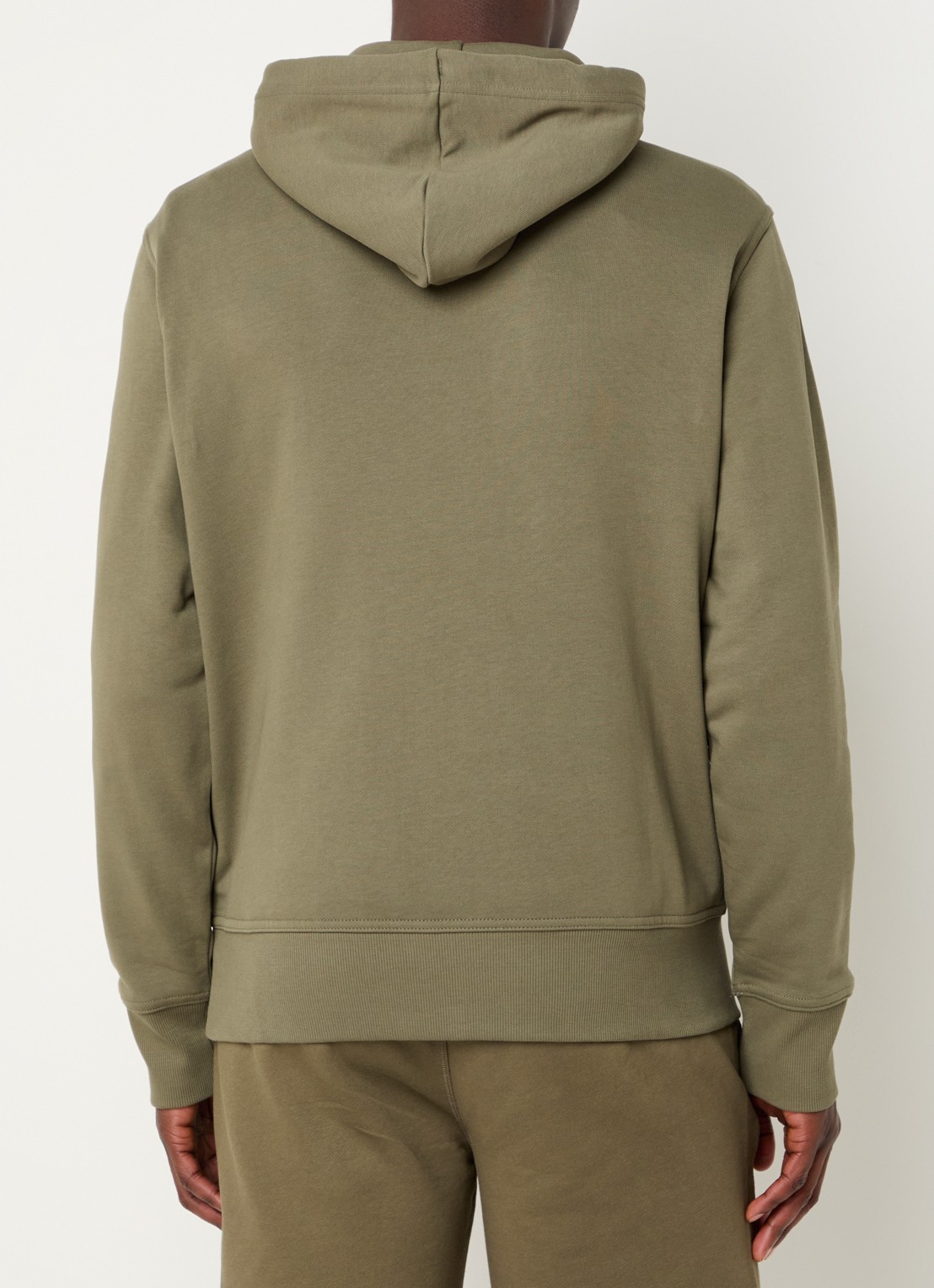 BOSS Webasic hoodie met logoprint - achterkant 5 legergroen