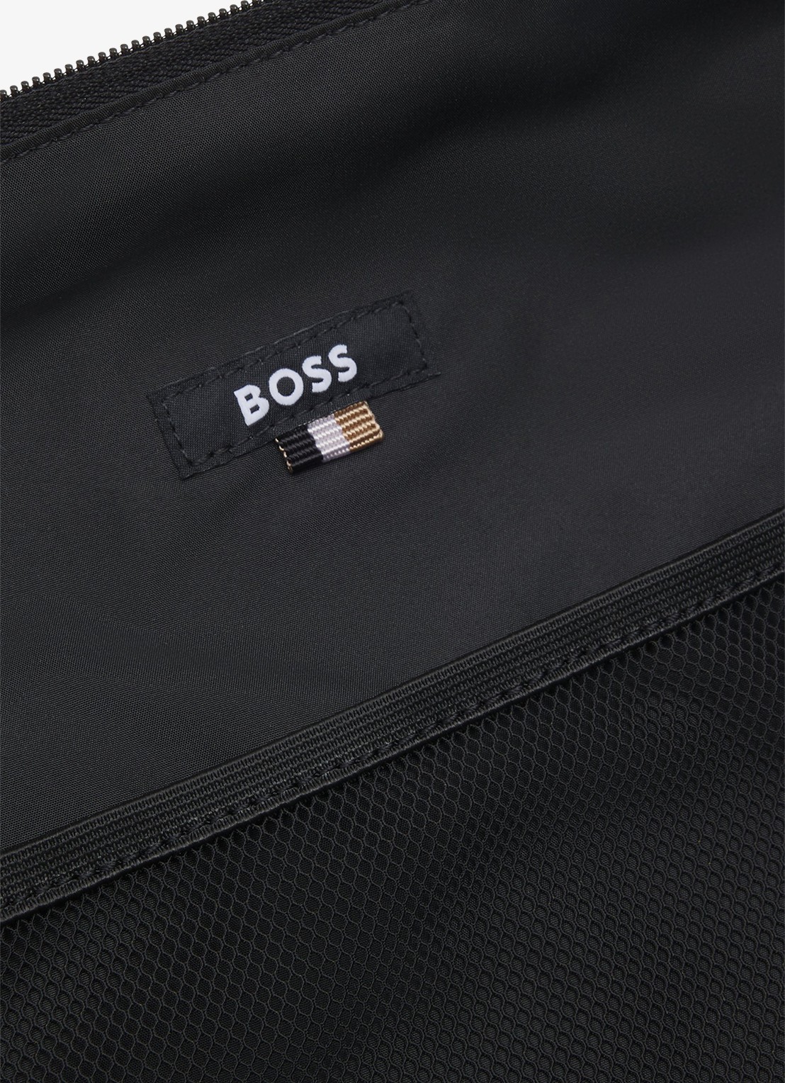 BOSS Weekendtas met logo - detail 3 zwart