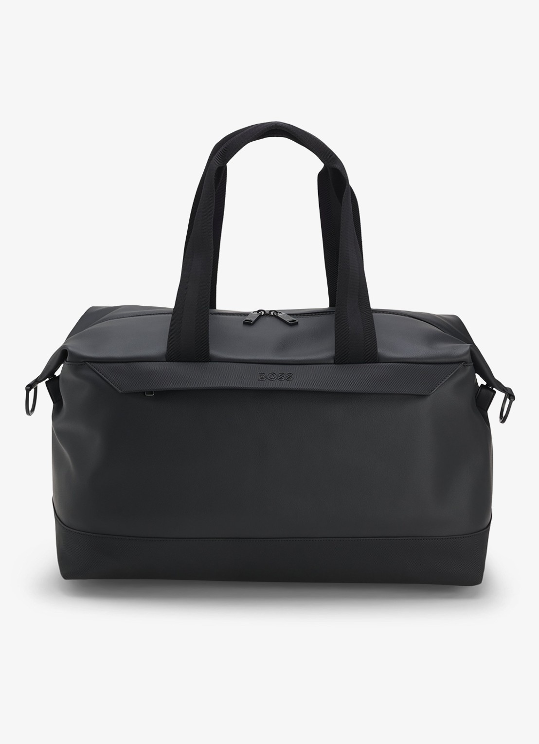 BOSS Weekendtas met logo - voorkant 6 zwart