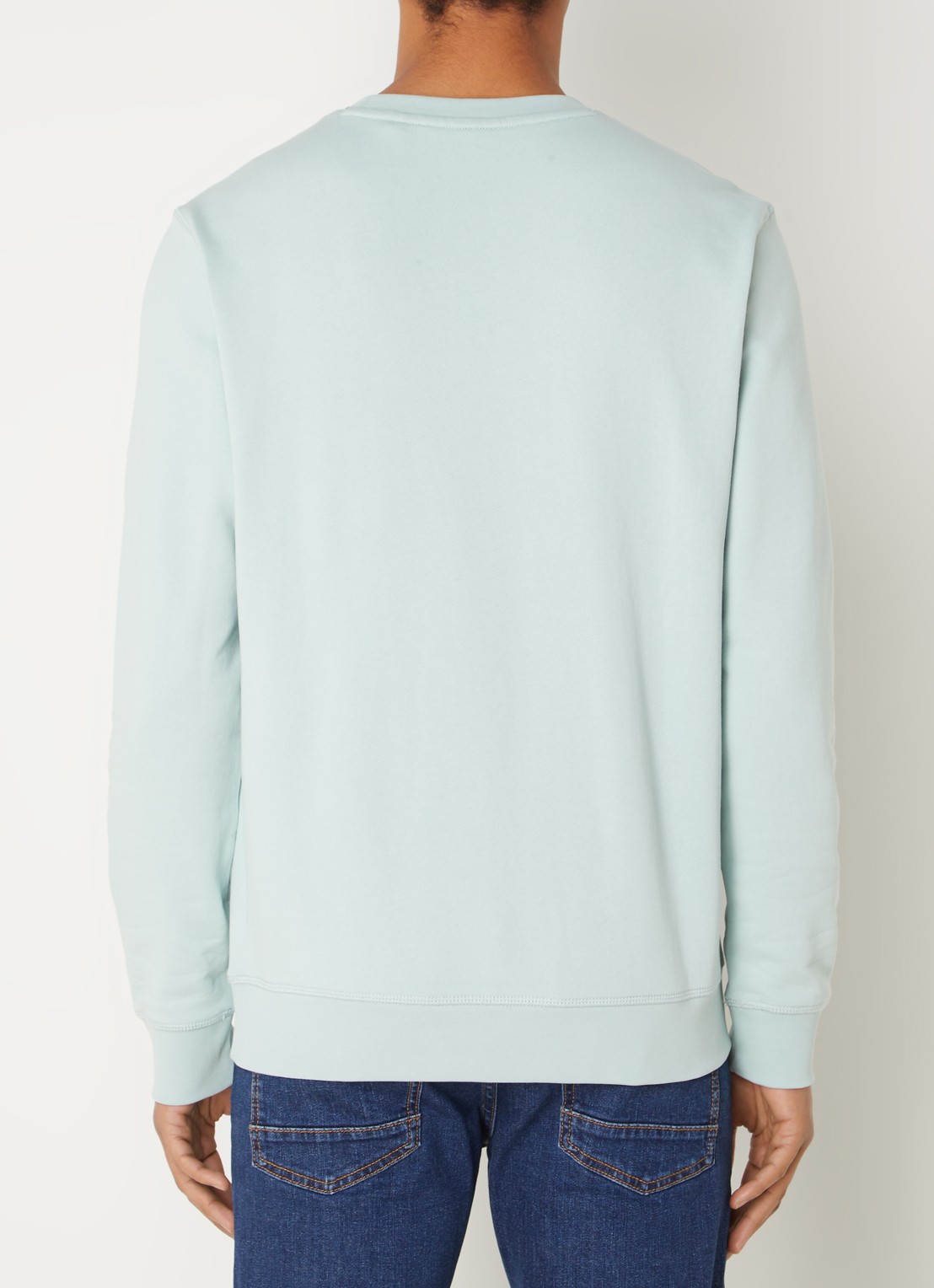 BOSS Westart sweater met logo - achterkant 2 turquoise/aqua-446 / lichtgroen