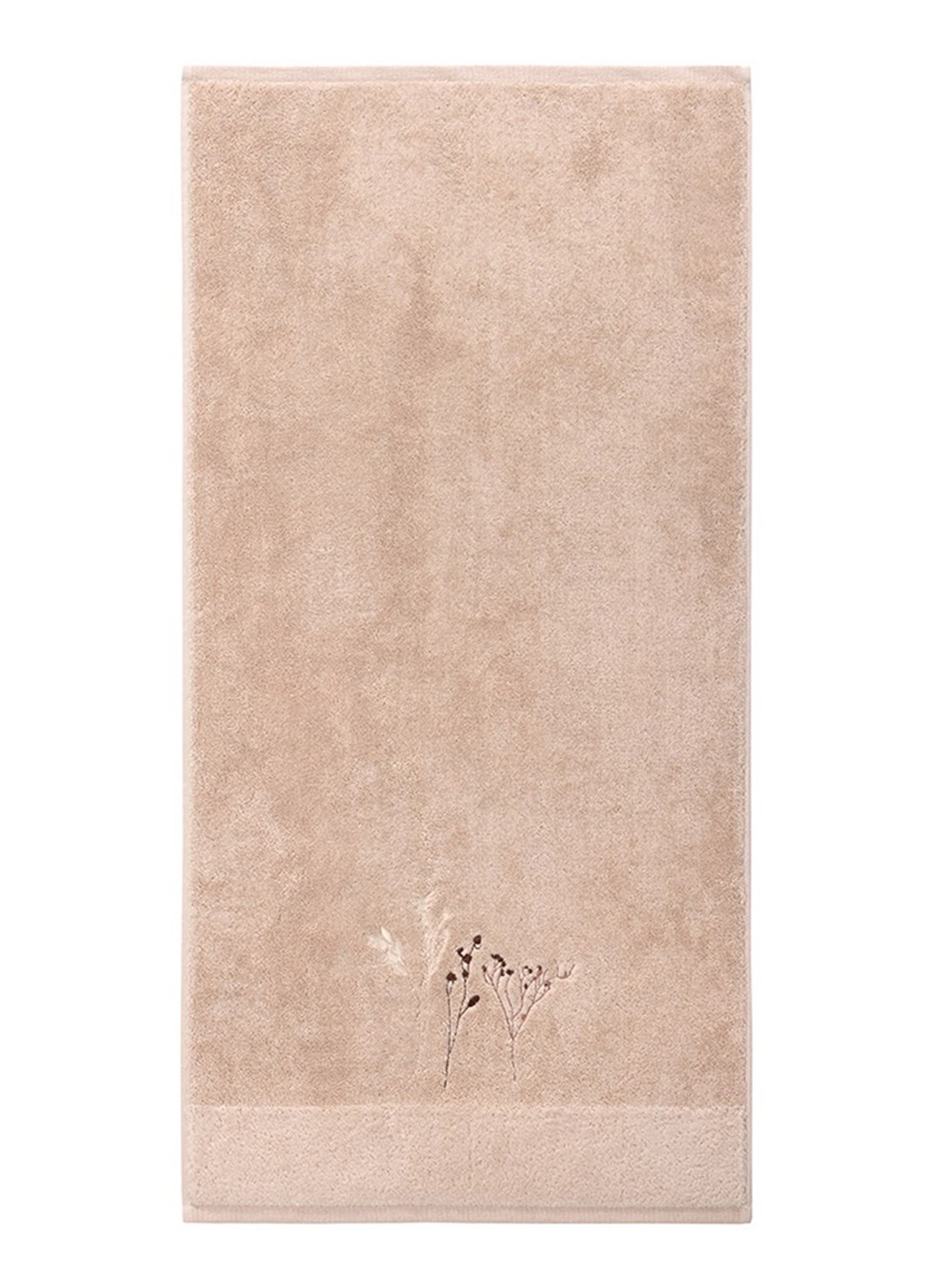 BOSS Wild Millet badhanddoek - 600 gr/m2 - 50 x 100 cm - voorkant 2 beige