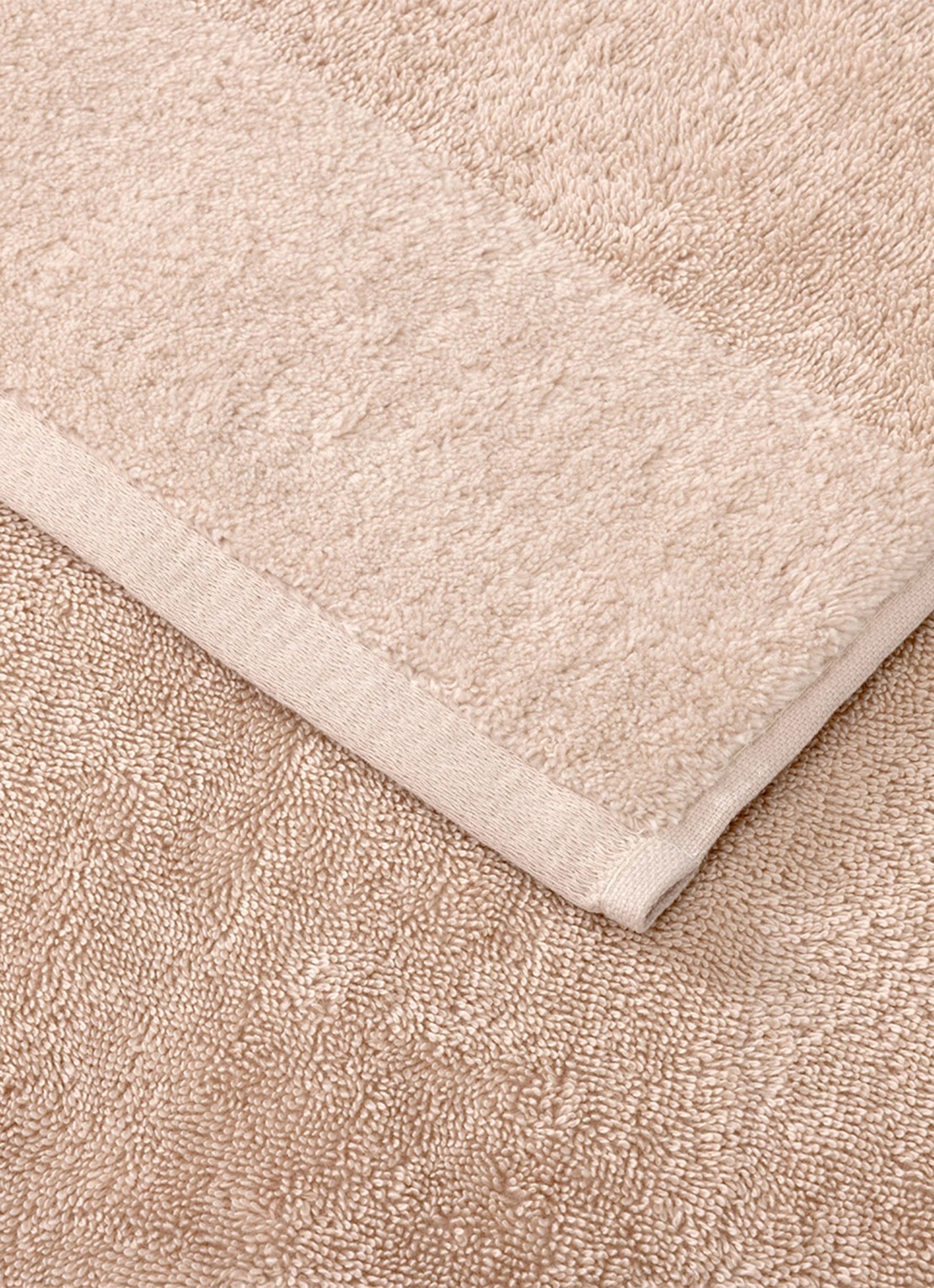 BOSS Wild Millet badhanddoek - 600 gr/m2 - 70 x 140 cm - achterkant 3 beige