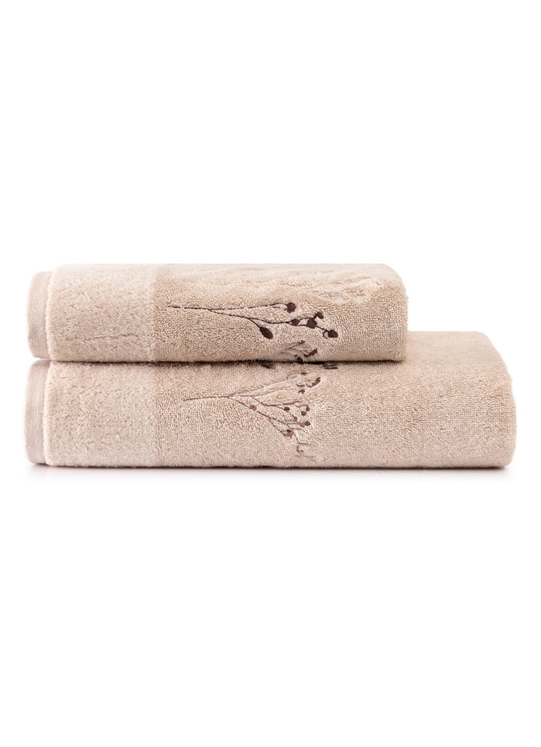 BOSS Wild Millet badhanddoek - 600 gr/m2 - 70 x 140 cm - detail 2 beige