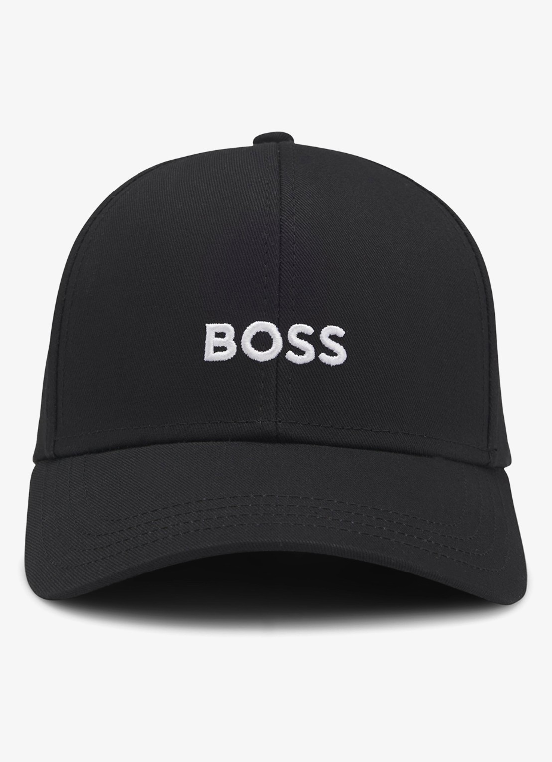 BOSS Zed pet met logoborduring - voorkant zwart