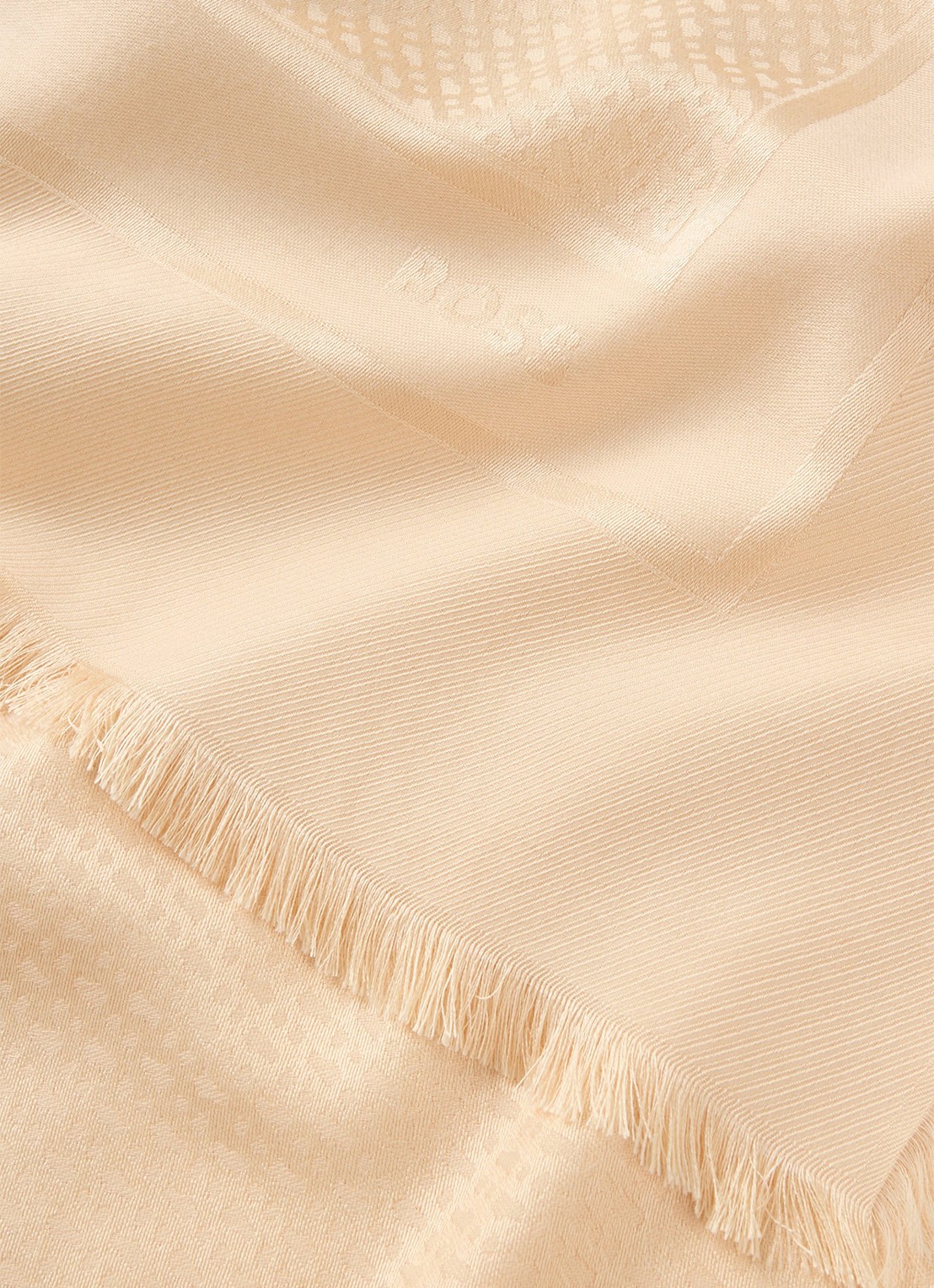 BOSS Zelma sjaal in zijdeblend met logoprint 110 x 110 cm - detail 3 light /pastel pink-681 / roze