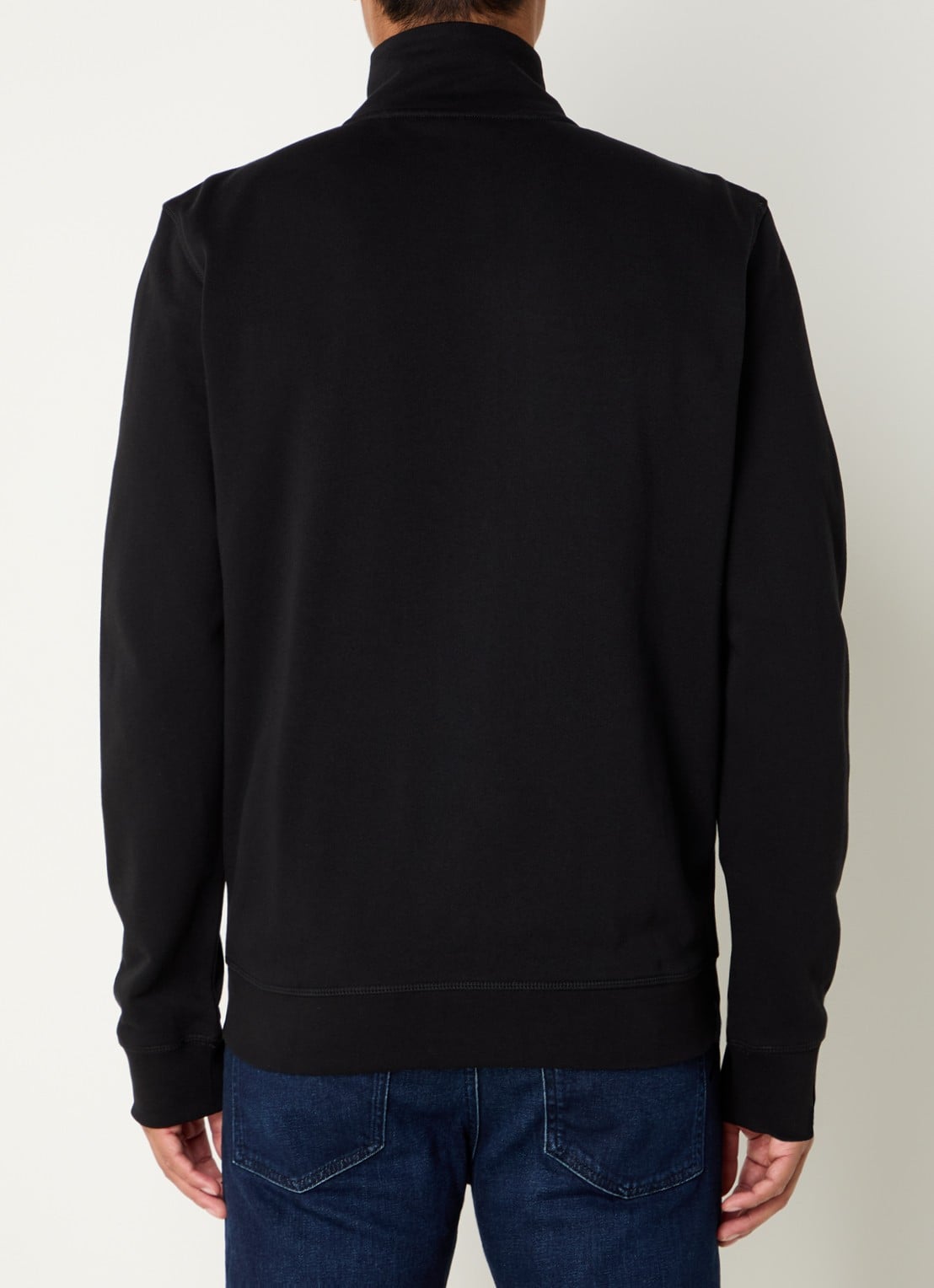 BOSS Zestart sweatvest met logo - achterkant 3 zwart