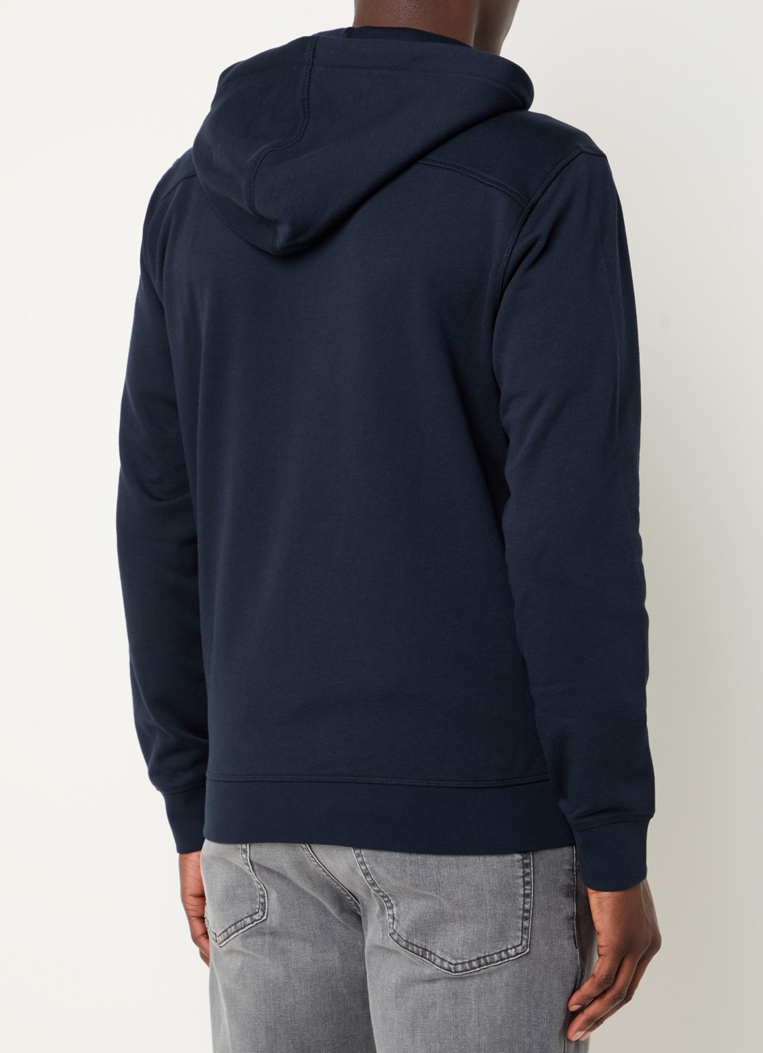 BOSS Zetalky sweatvest met logo - achterkant 3 donkerblauw