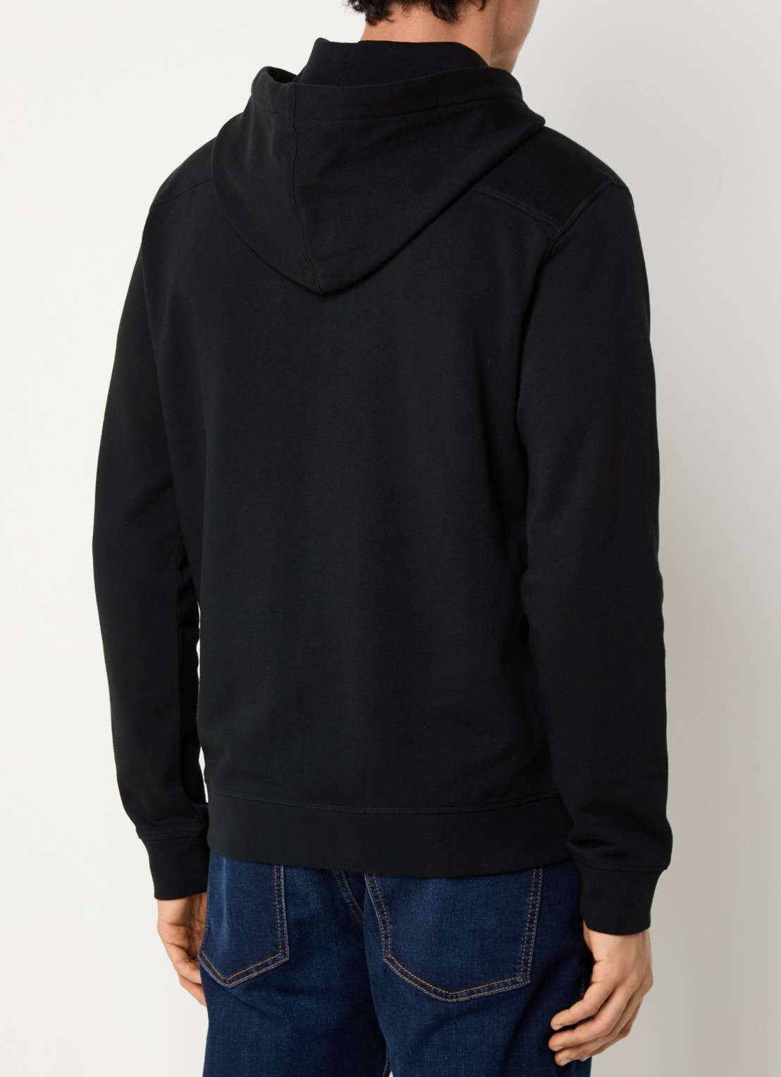 BOSS Zetalky sweatvest met logo - achterkant zwart