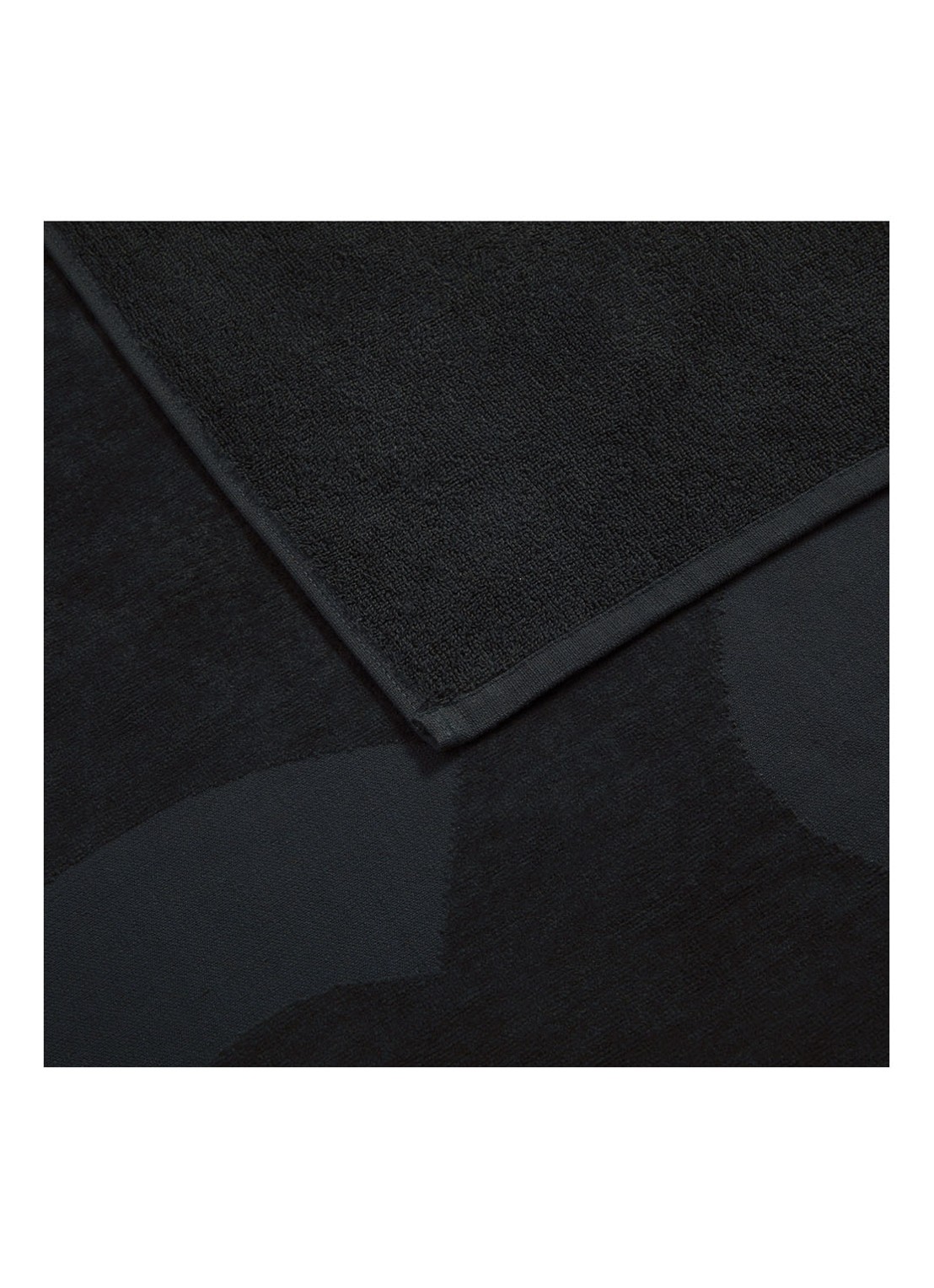 BOSS Zuma strandlaken - 420g/m² - 100 x 180 cm - detail 3 zwart