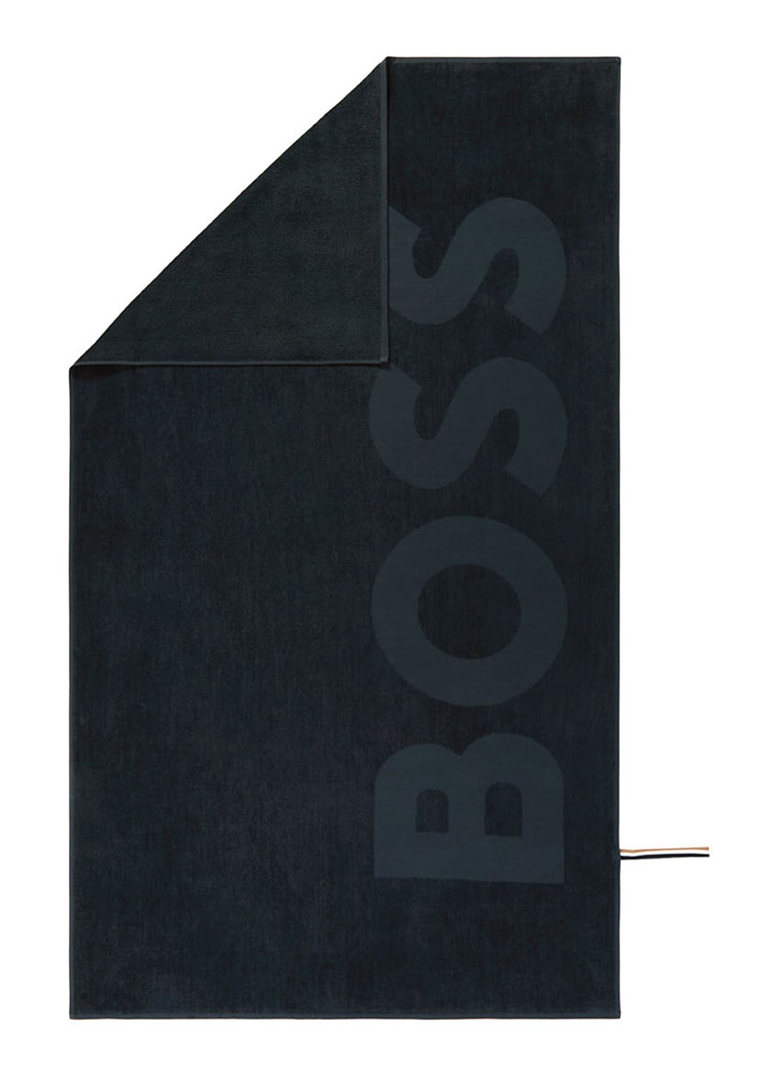 BOSS Zuma strandlaken - 420g/m² - 100 x 180 cm - detail 7 zwart