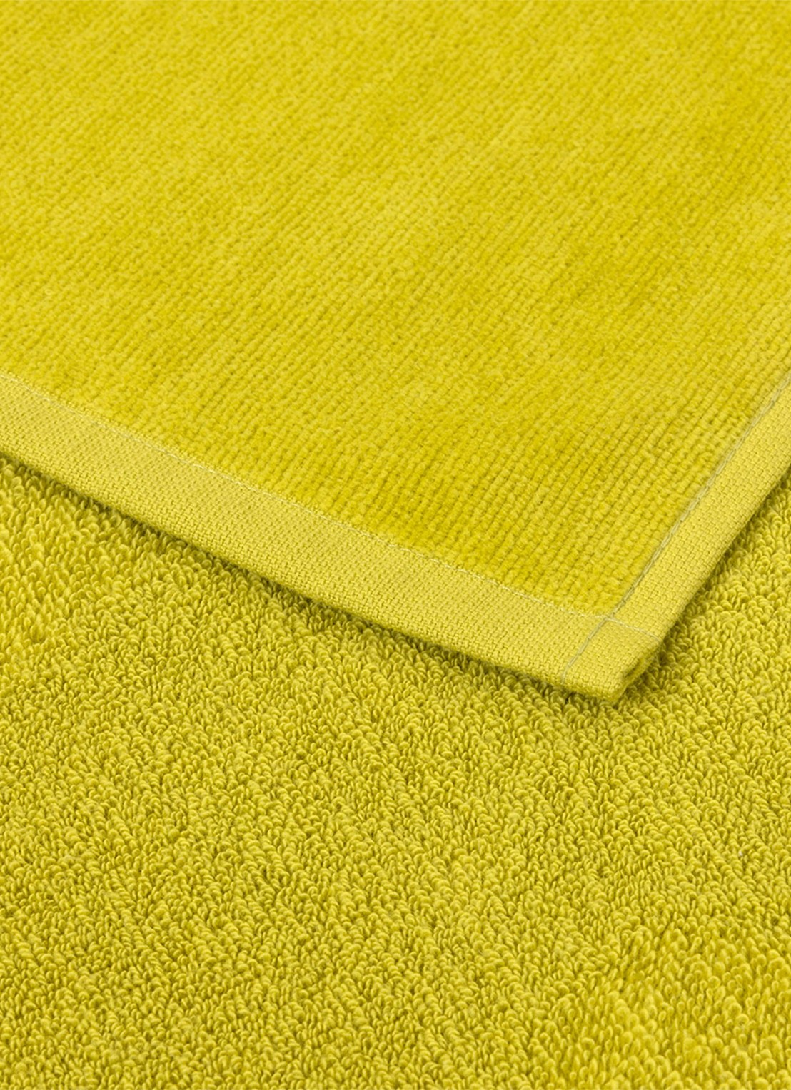 BOSS Zuma strandlaken - 420g/m² - 100 x 180 cm - achterkant 2 lime