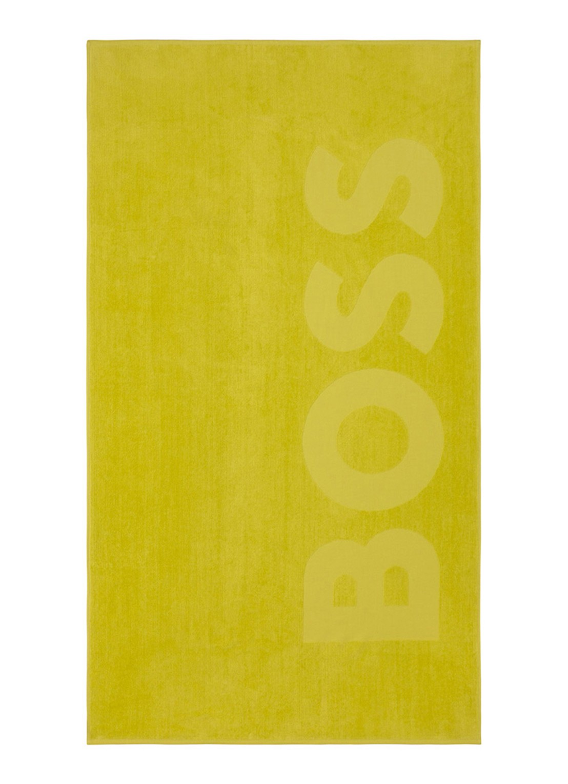 BOSS Zuma strandlaken - 420g/m² - 100 x 180 cm - voorkant 3 lime