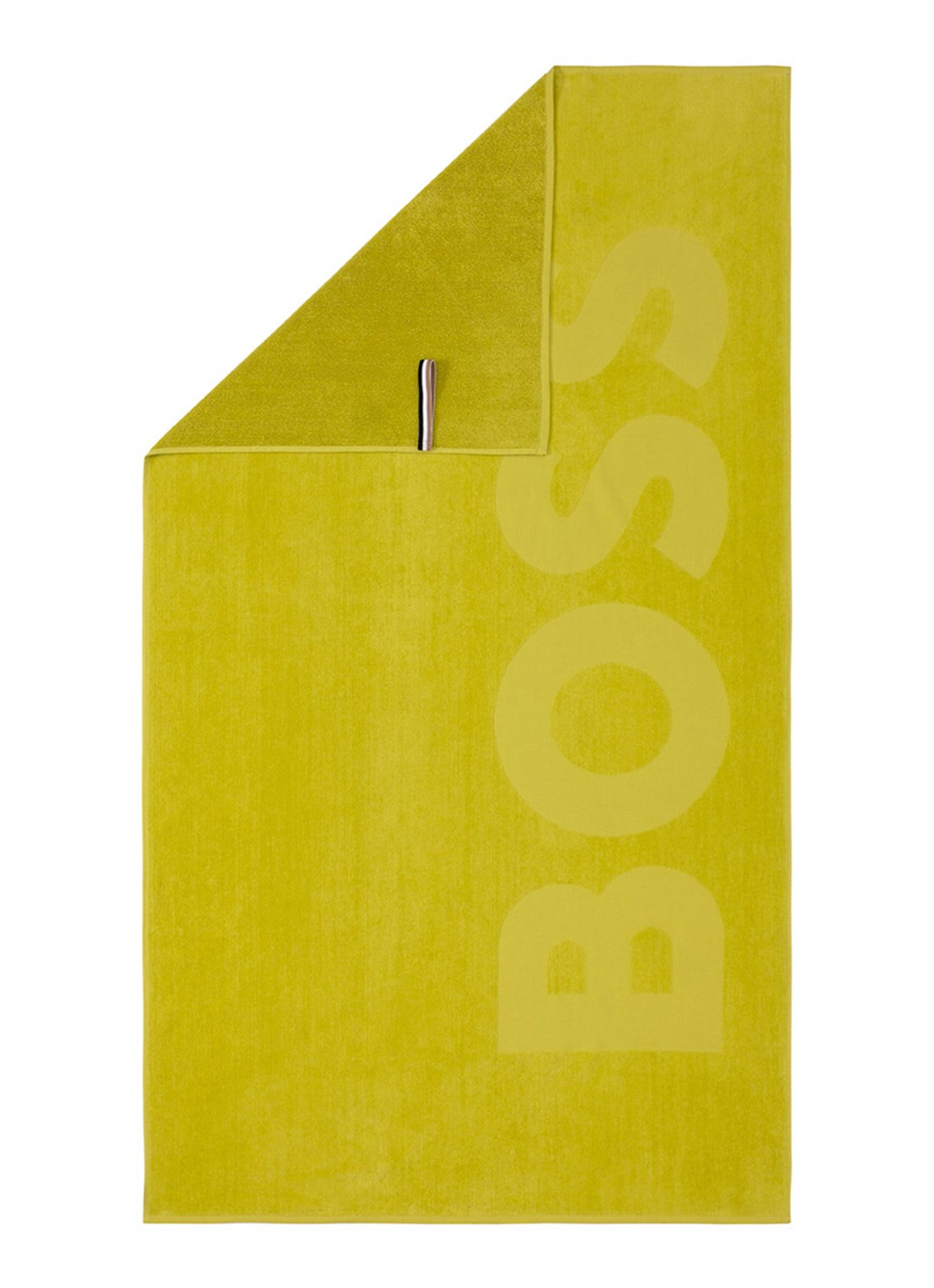 BOSS Zuma strandlaken - 420g/m² - 100 x 180 cm - voorkant 4 lime