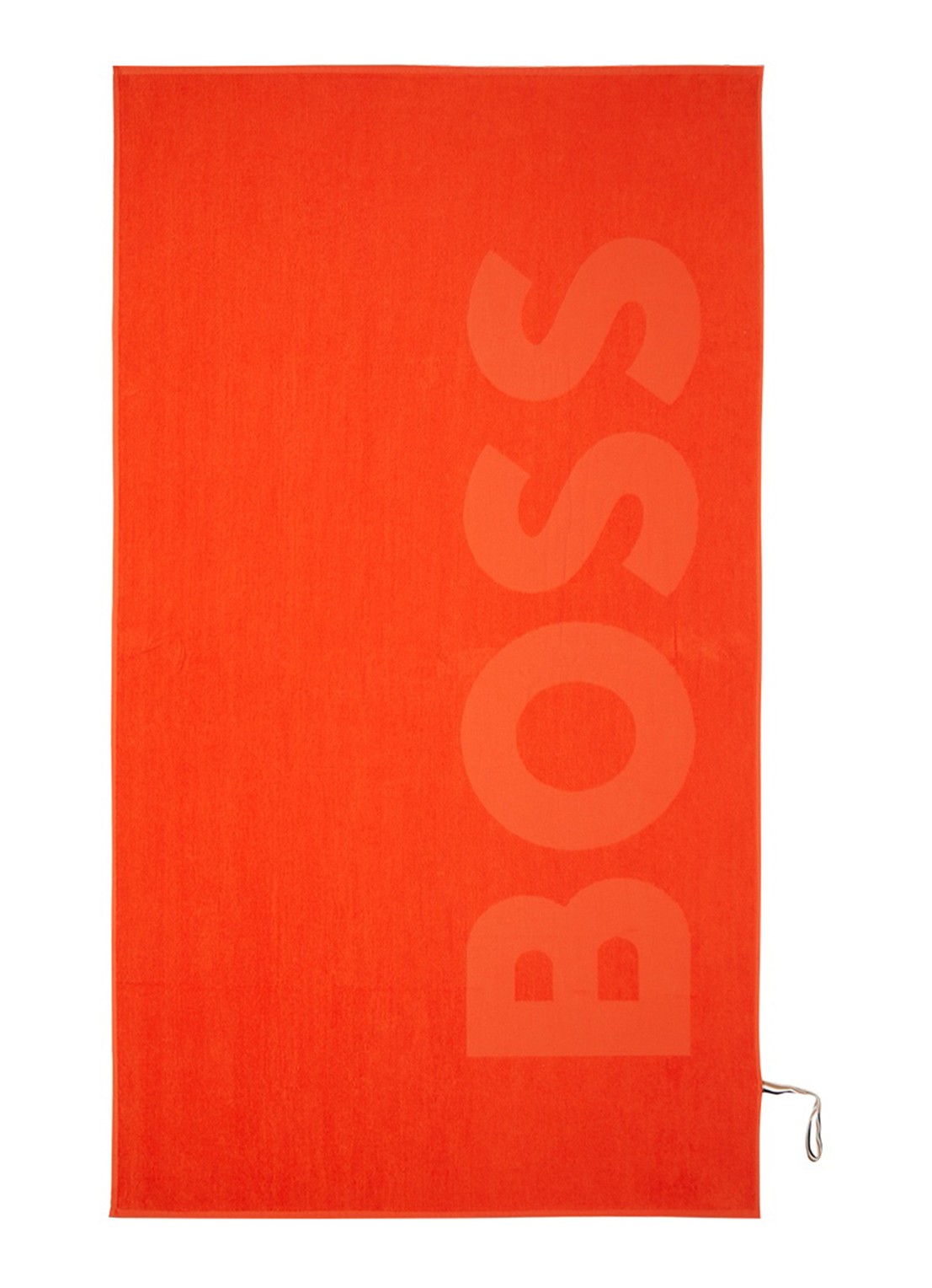 BOSS Zuma strandlaken - 420g/m² - 100 x 180 cm - voorkant oranjerood