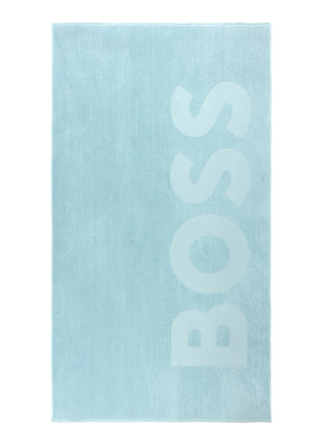 BOSS Zuma strandlaken - 420g/m² - 100 x 180 cm - voorkant 2 lichtblauw