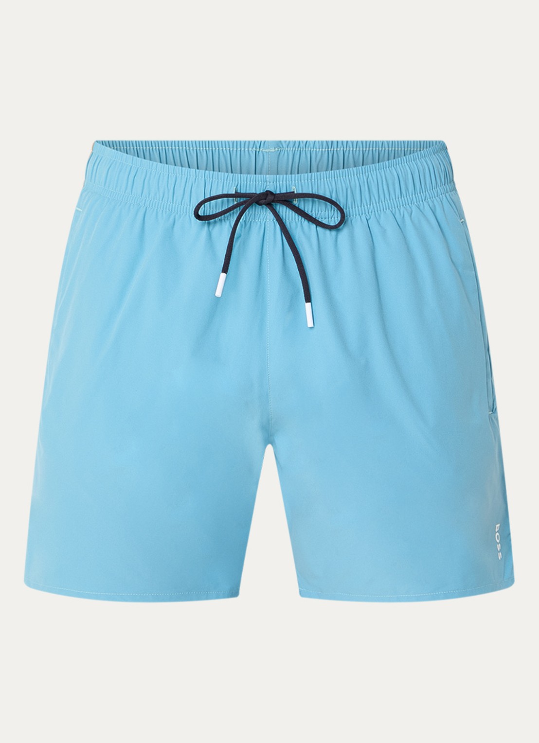 BOSS Zwemshort met kenmerkende streep en logo - voorkant light/pastel blue-453 / lichtblauw