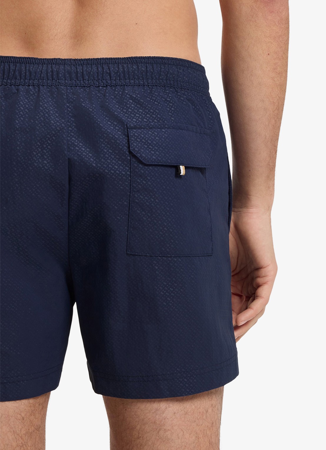 BOSS Zwemshort met steekzakken - detail 4 donkerblauw