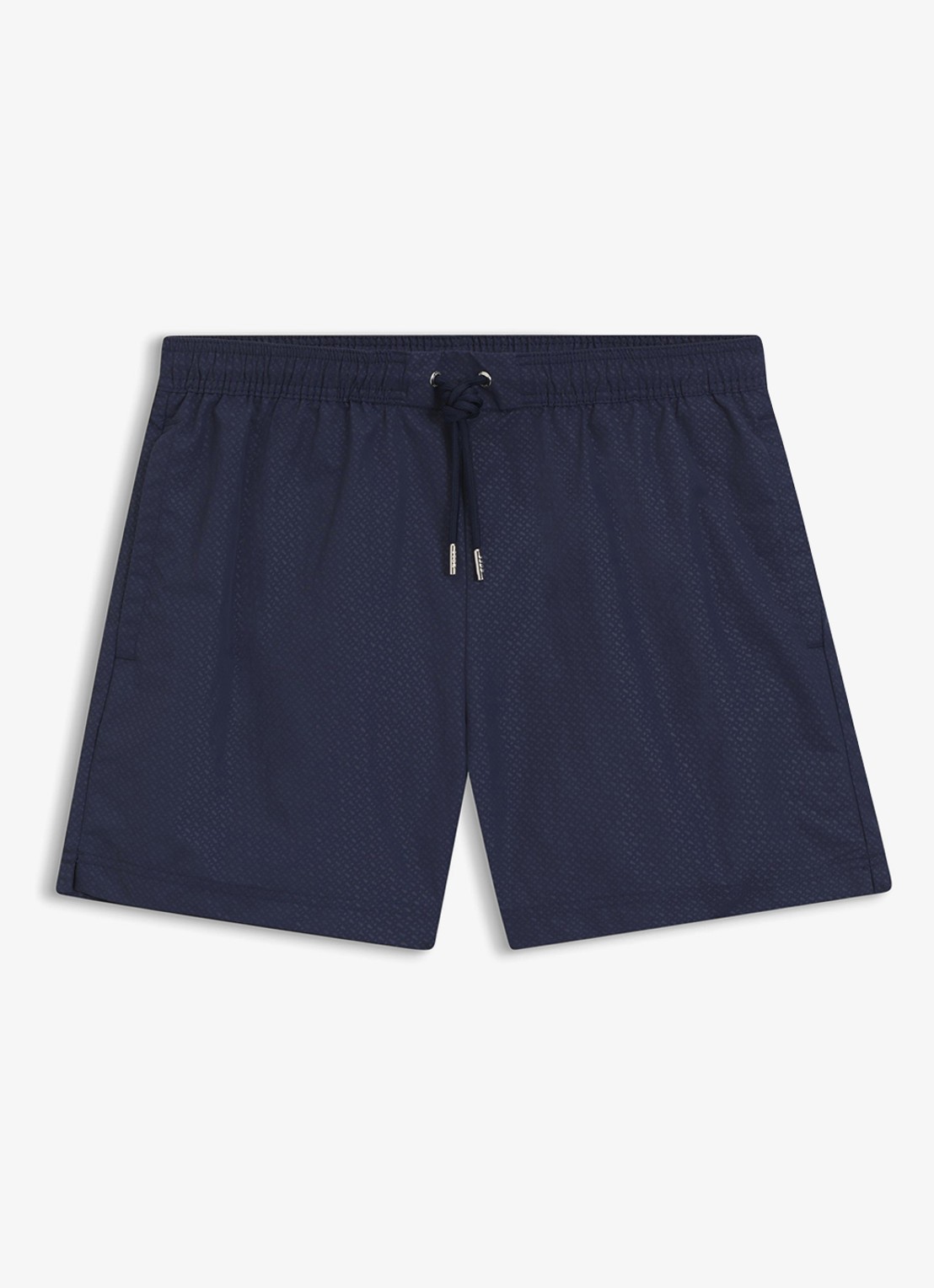 BOSS Zwemshort met steekzakken - voorkant donkerblauw